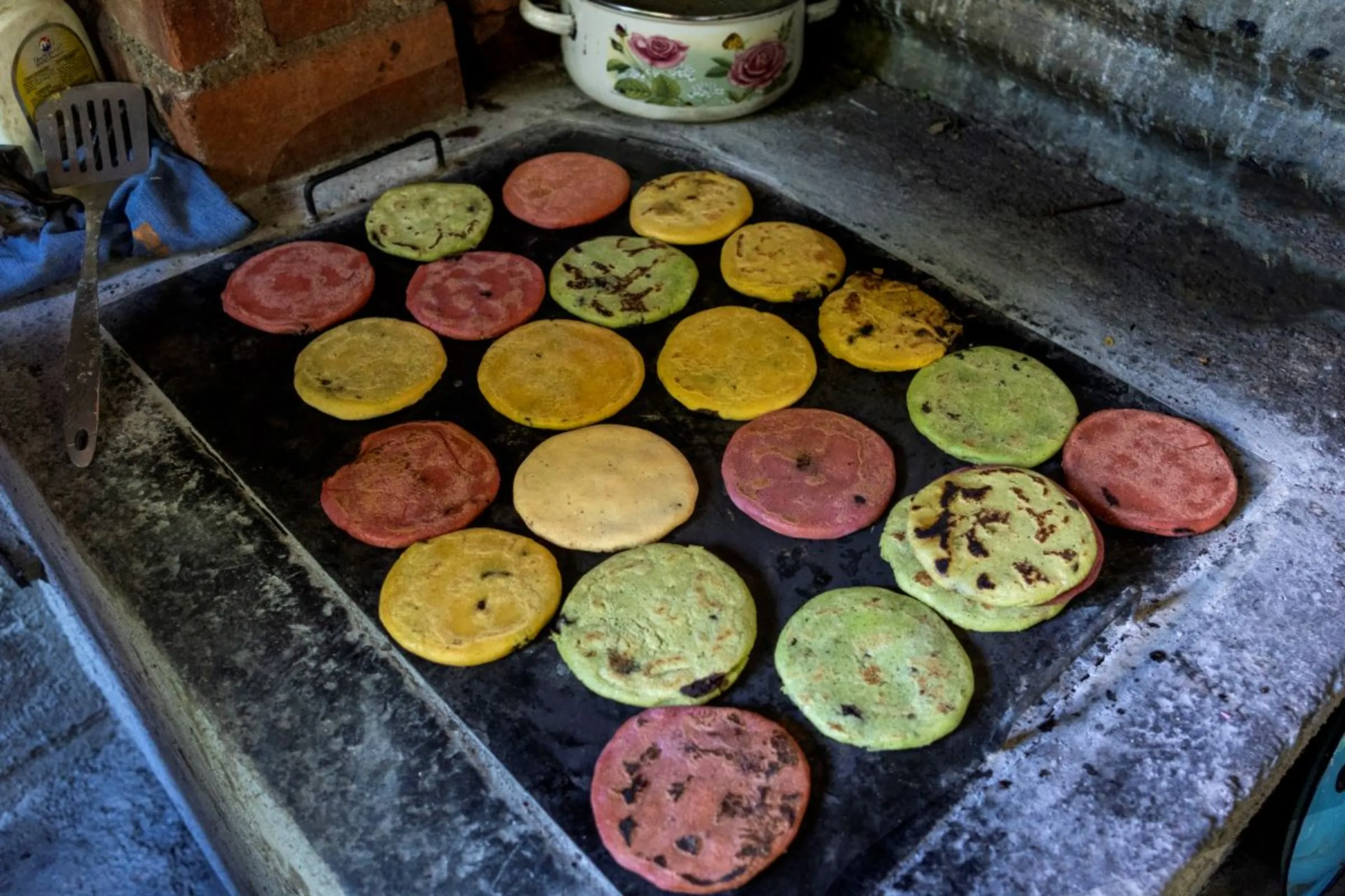 Maize tortillas eaten by Guatemalan villagers most days, province of Chiquimula, Guatemala, September 6, 2023. Thomson Reuters Foundation/Fabio Cuttica