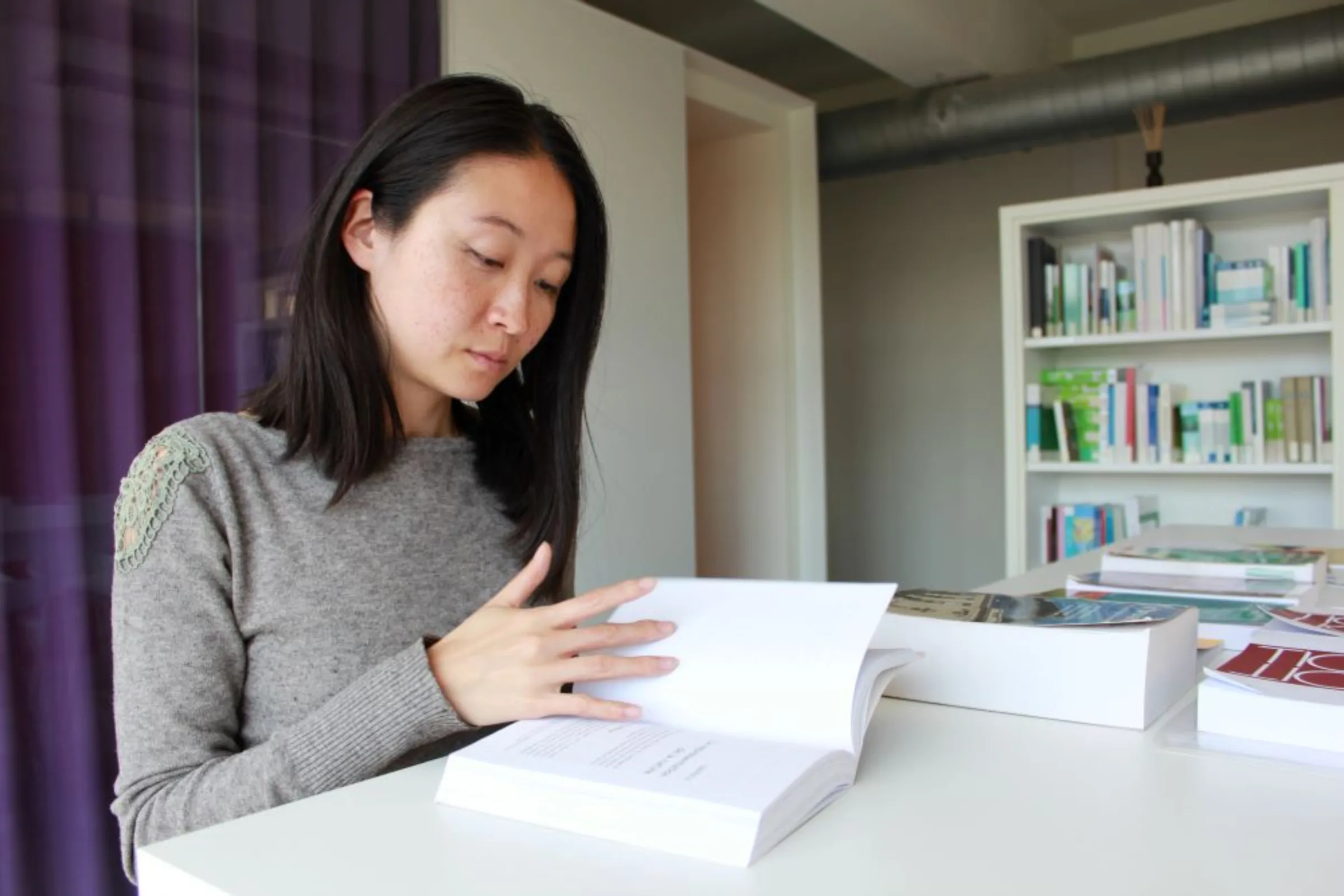 Linli Pan-Van de Meulebroeke, a lawyer with EQUAL Partners, at work in her office in Brussels, Belgium, April 17, 2023