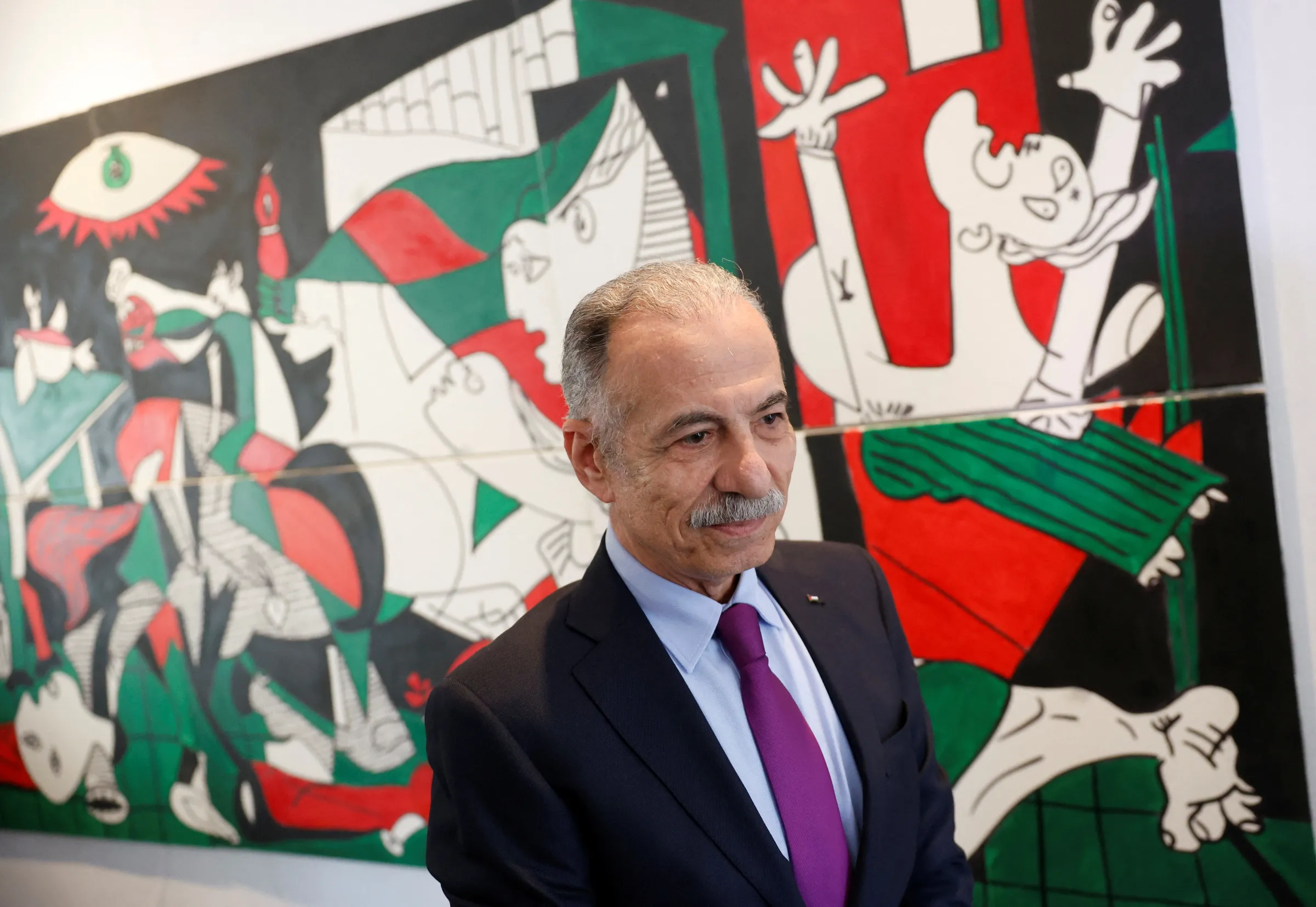 Palestinian ambassador in Spain, Husni Abdel Wahed, arrives to hold a press conference following the recognition of the Palestinian state by Spain, Ireland and Norway, in Madrid, Spain, May 28, 2024. REUTERS/Juan Medina