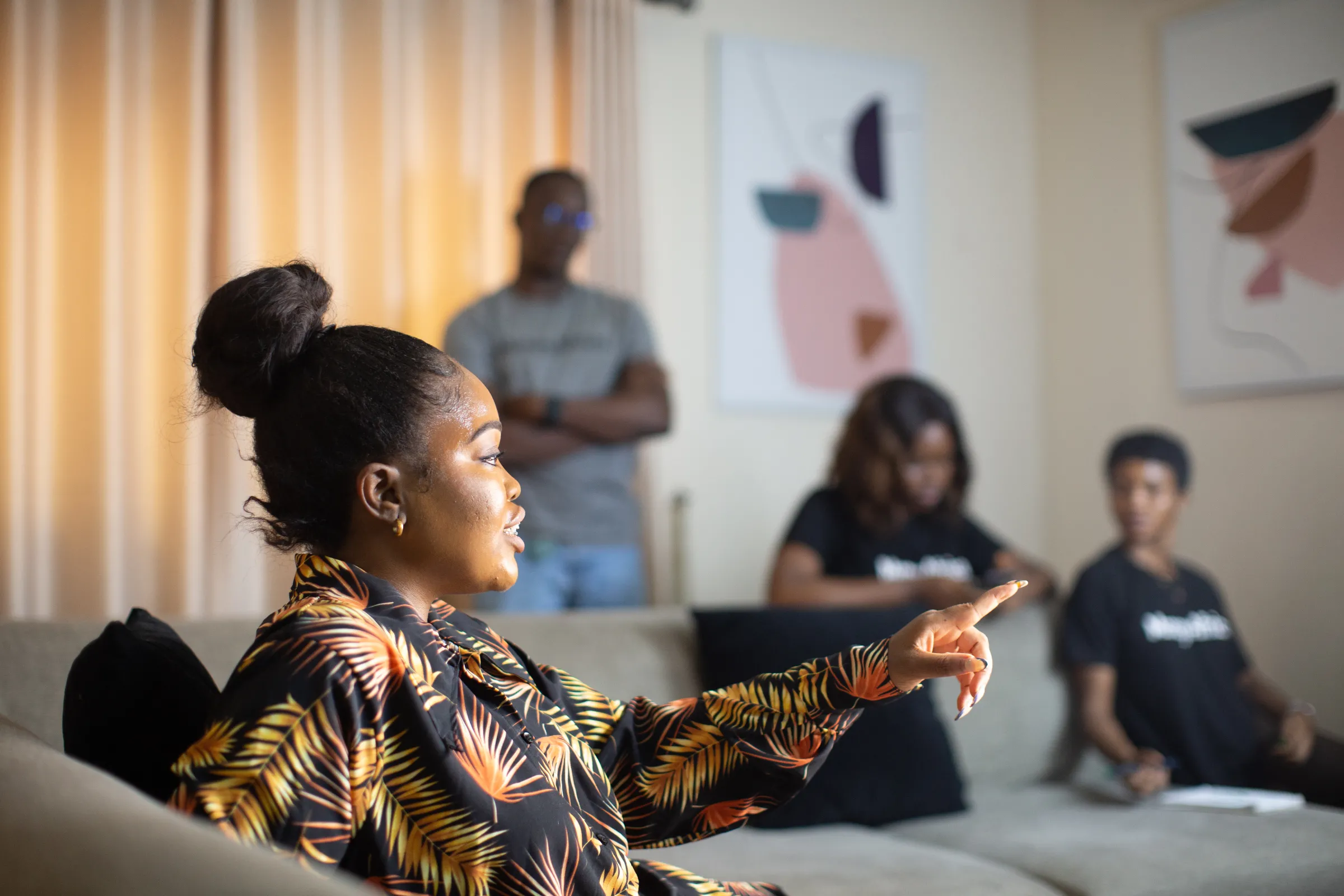 Oluwatosin Olaseinde, founder of Money Africa & Ladda, during an interview at her home in Lagos, Nigeria