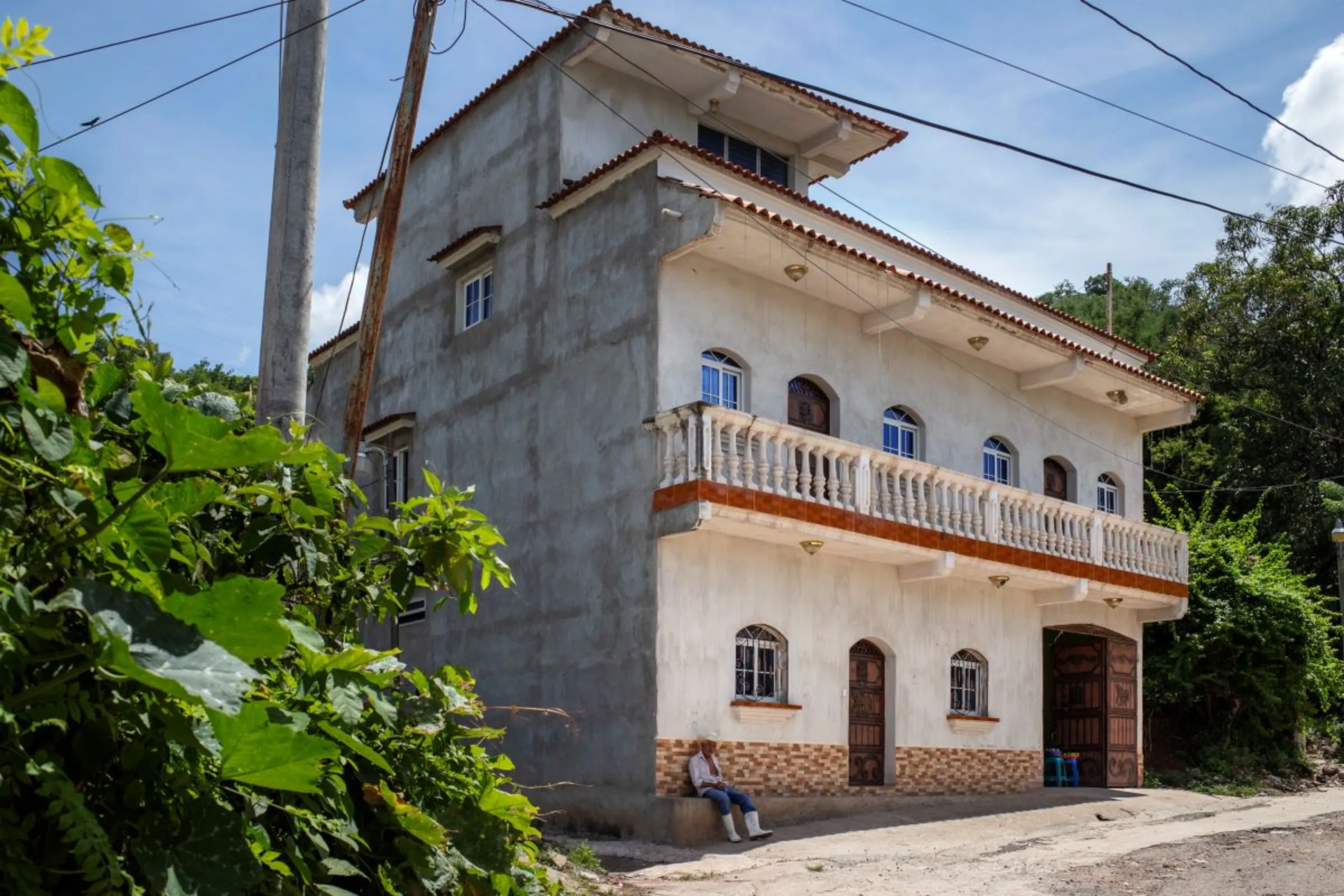 A house in the eastern province of Chiquimula, Guatemala, built with dollars sent by relatives in the United States, September 8, 2023. Thomson Reuters Foundation/Fabio Cuttica