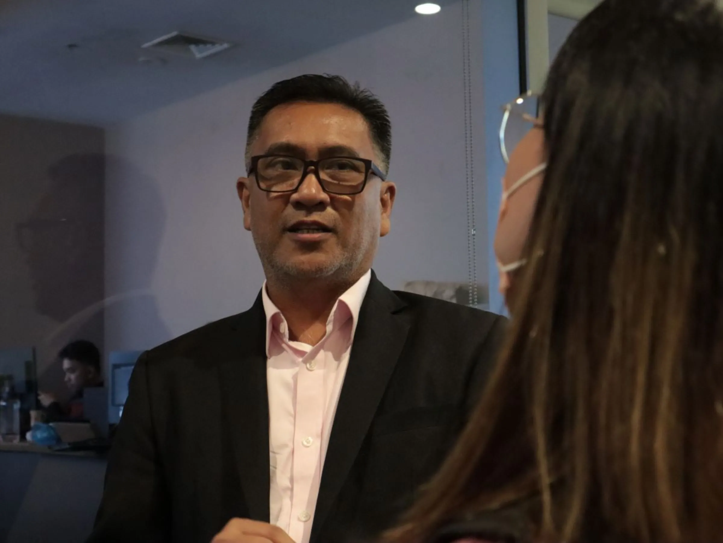 PLDT-Smart chief information security officer Angel Redoble visits their data privacy centre in Manila, where an automated platform blocks attempts to access child sexual abuse material from subscribers. May 17, 2023
