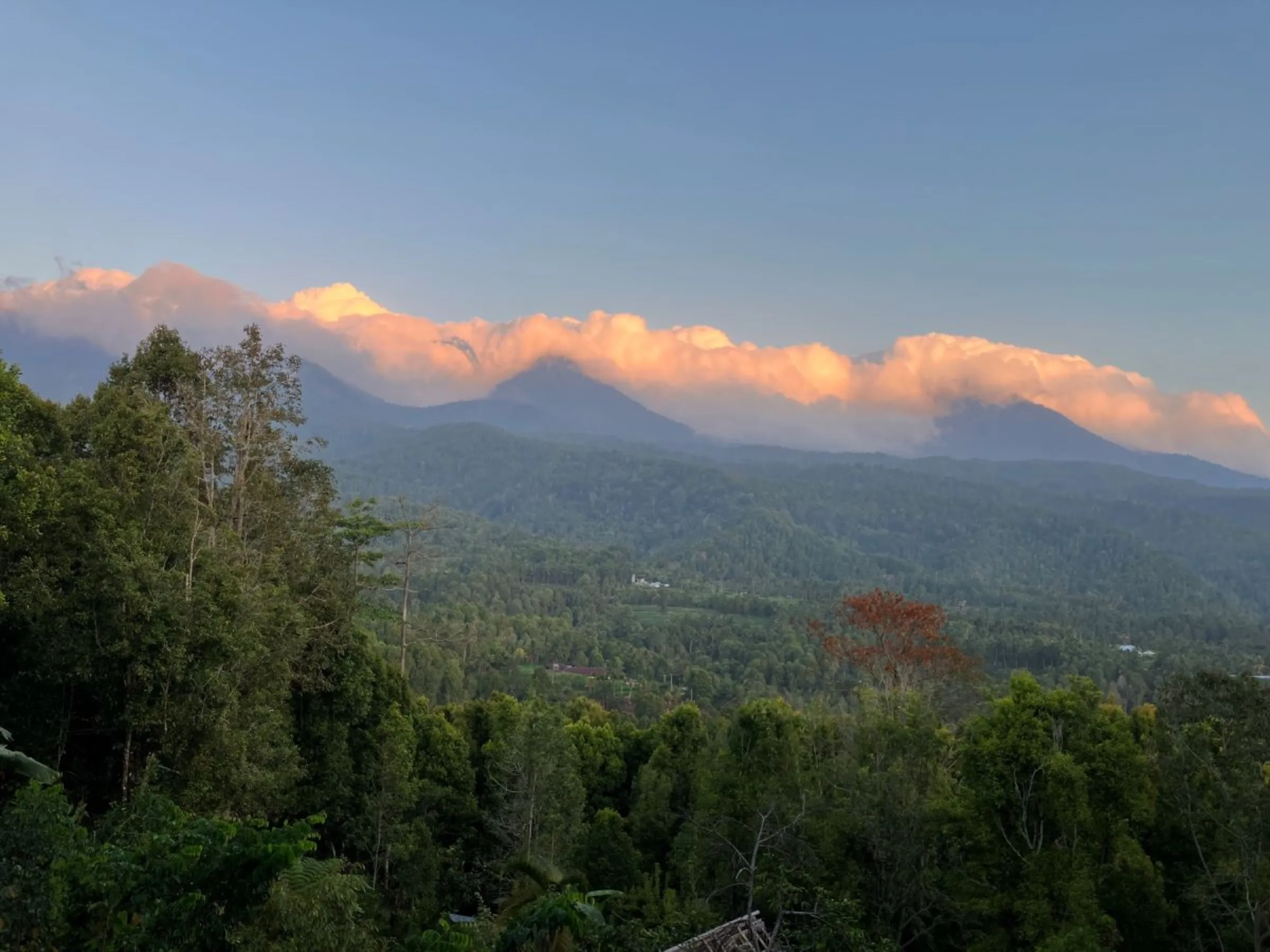 The Alas Mertajati Forest and Tamblingan Lake, which the Adat Dalem Tamblingan Indigenous community are fighting for custodian rights in northern Bali, Indonesia on Sept 19, 2023. Thomson Reuters Foundation/Michael Taylor