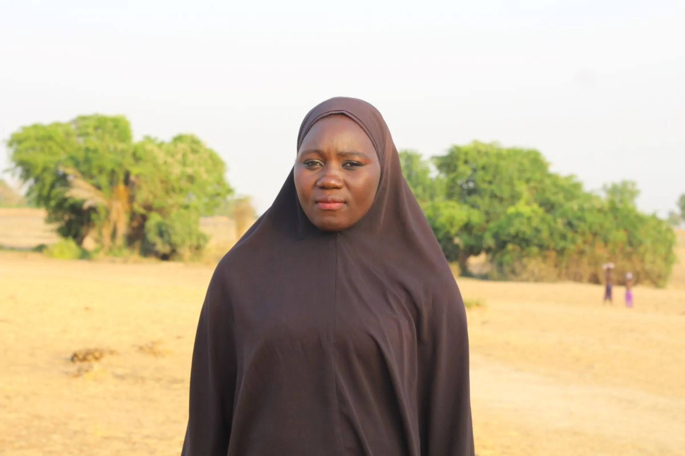 Kuburat Muhammed said women who earn from planting rice seedlings are out of work. Bukola Adebayo/ Thomson Reuters Foundation