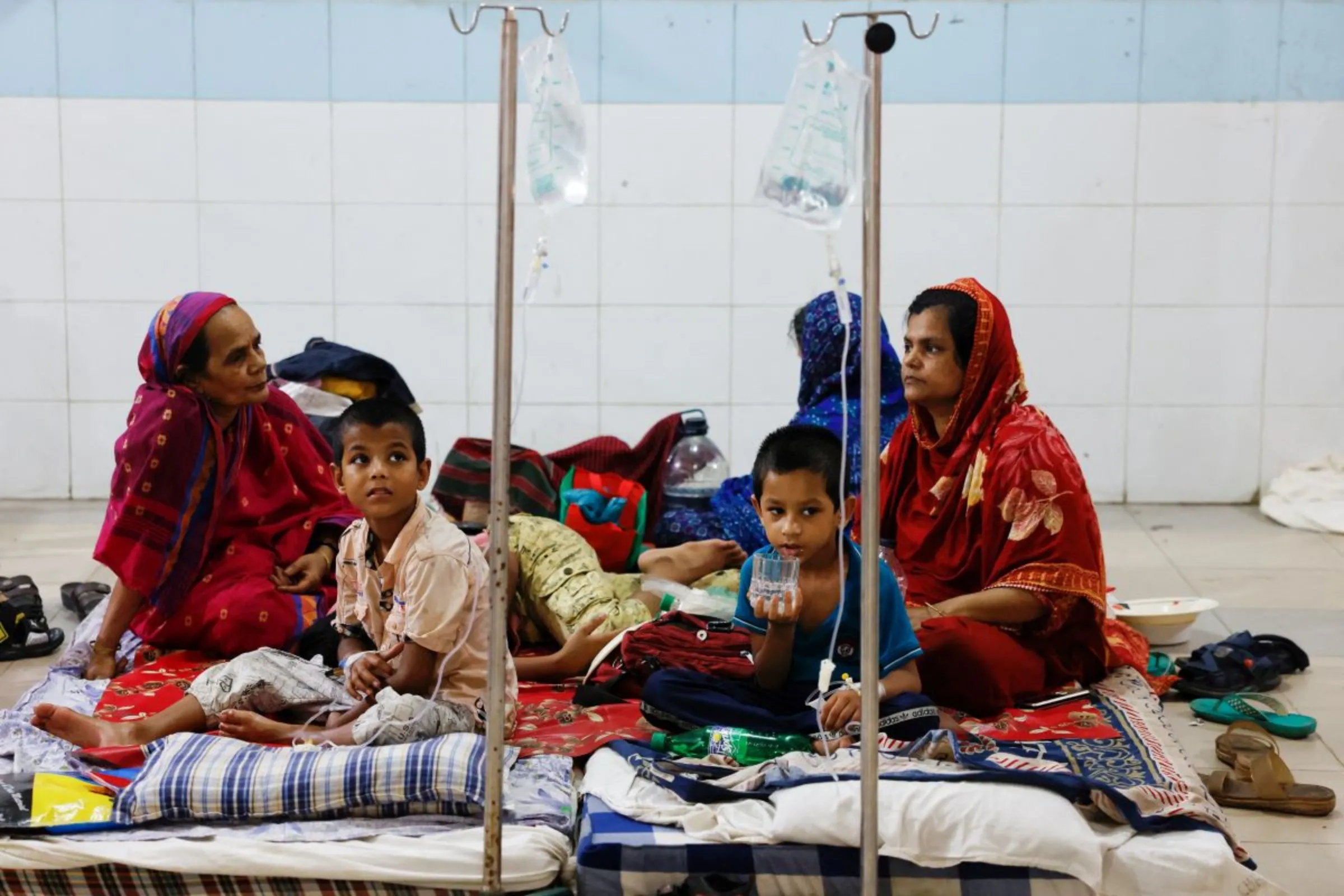 Dengue infected people are hospitalised for treatment at Mugda Medical College and Hospital, as the yearly death toll from the disease has surpassed the previous record in the country, in Dhaka, Bangladesh, September 5, 2023