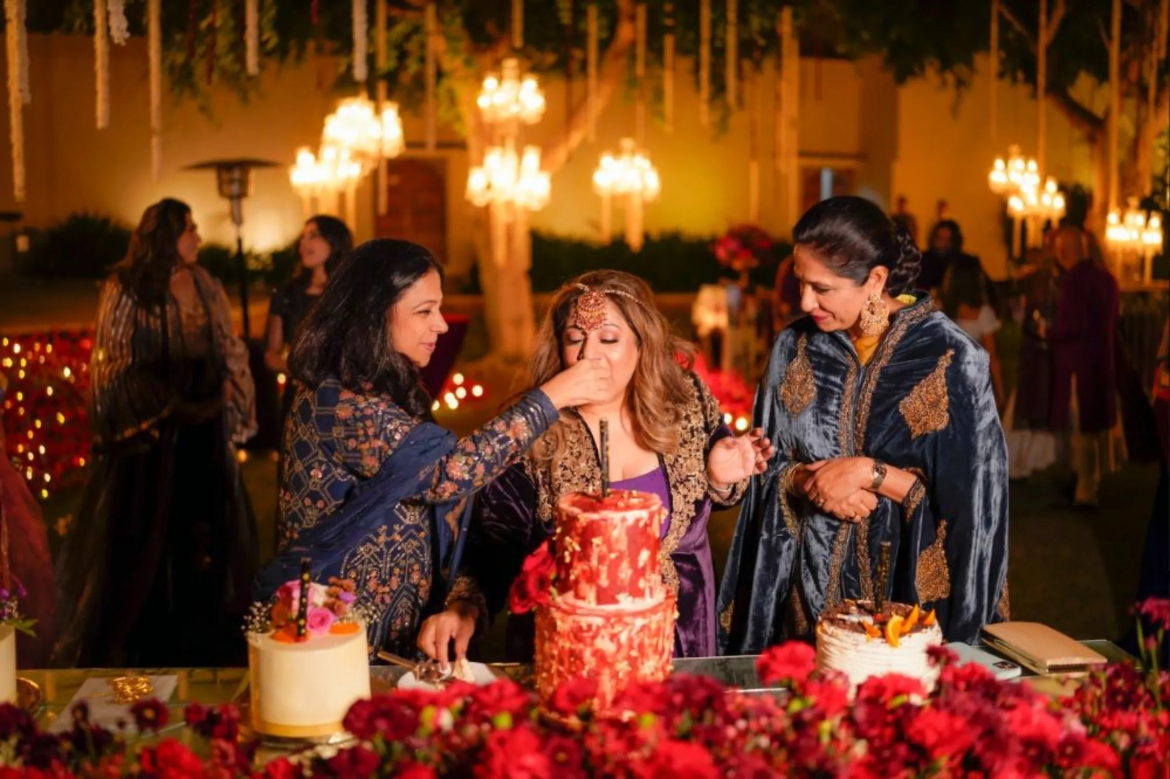 Sonia Sandhu-Torre celebrates her birthday with friends in Udaipur, India, November 2022. Sonia Sandhu-Torre/Handout via Thomson Reuters Foundation