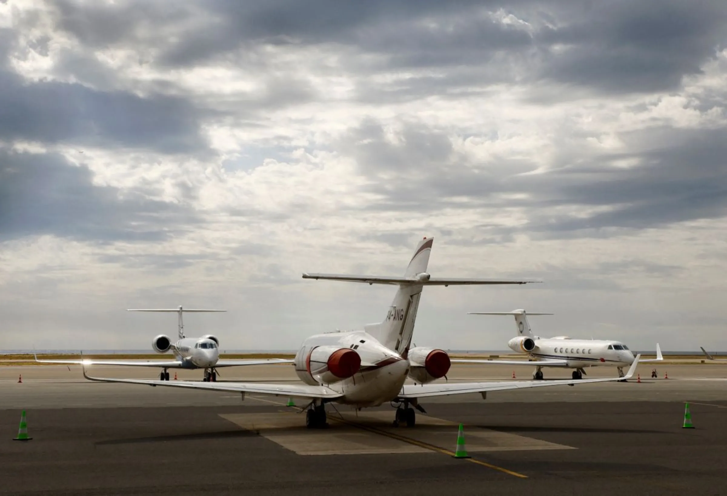Private jets are seen on the tarmac of Nice international airport, France, September 6, 2022. REUTERS/Eric Gaillard