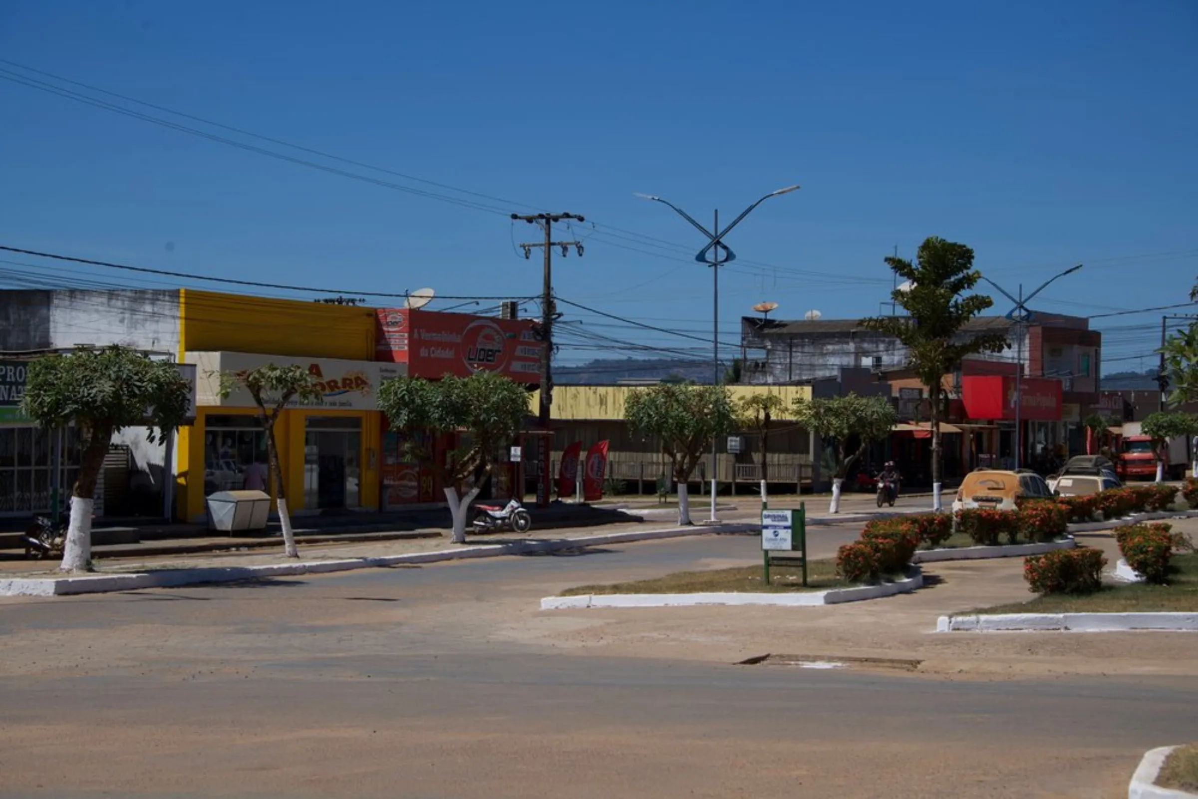 The main square in Colniza, in the state of Mato Grosso, Brazil, May 31, 2022