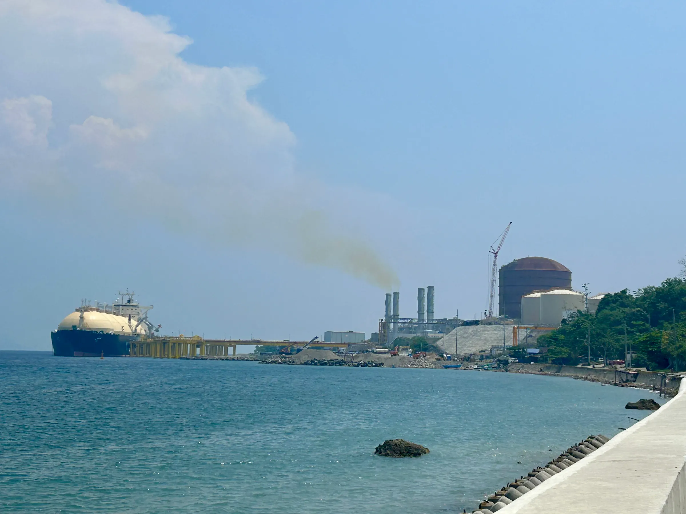A liquefied natural gas plant along the coast of Ilijan, Batangas City. June 12, 2024. Mariejo Ramos/Thomson Reuters Foundation