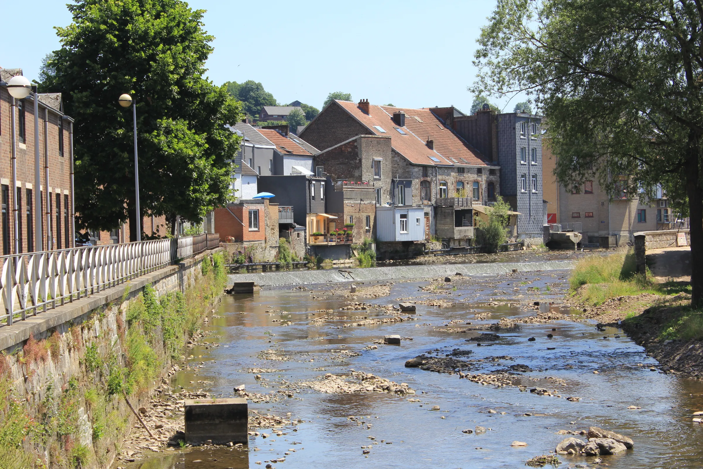 Almost one year on from devastating floods social housing lies empty after works were frozen in Limbourg, Belgium