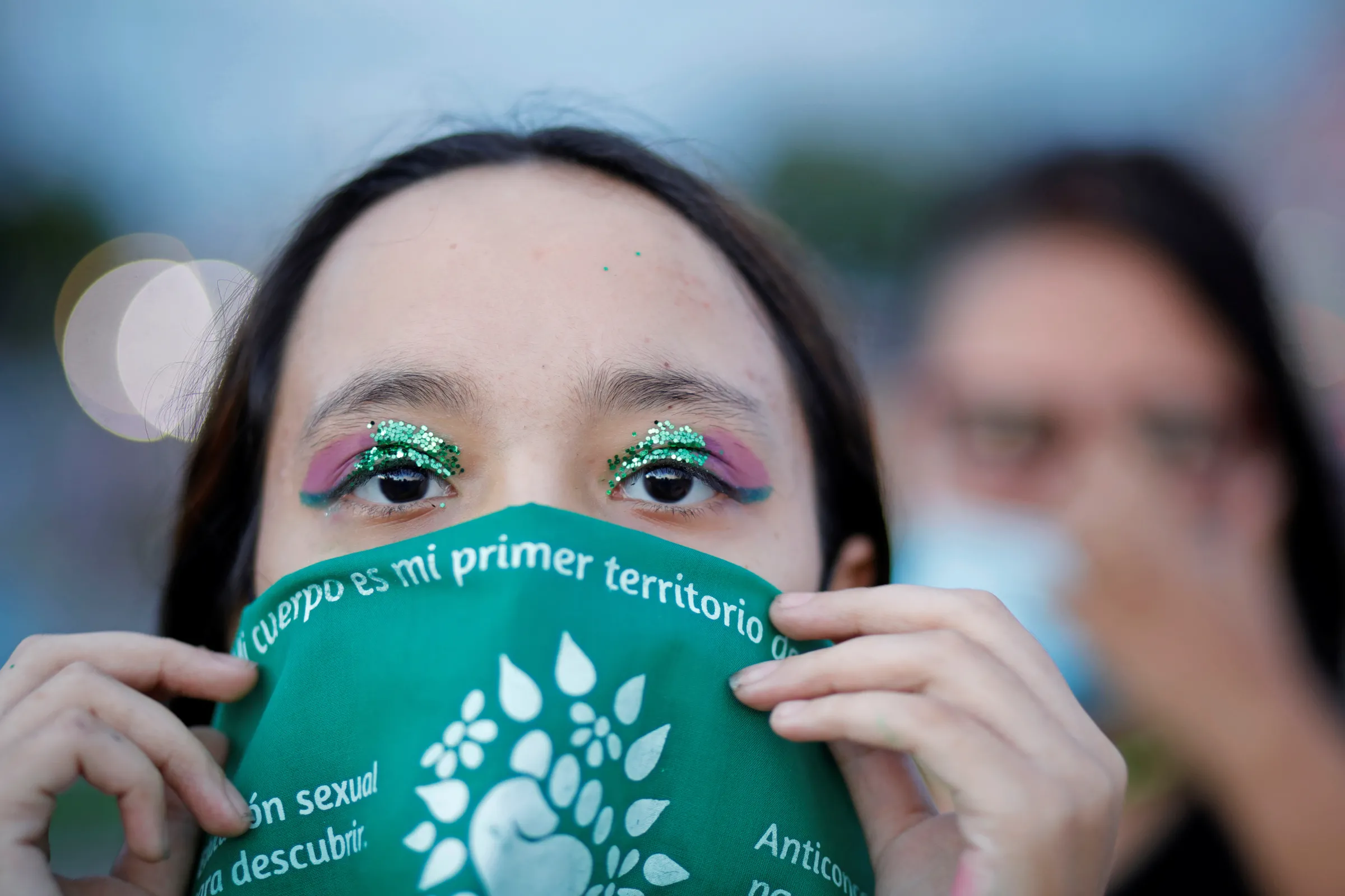 Women participate in a protest to mark the International Safe Abortion Day in San Salvador, El Salvador September 28, 2020