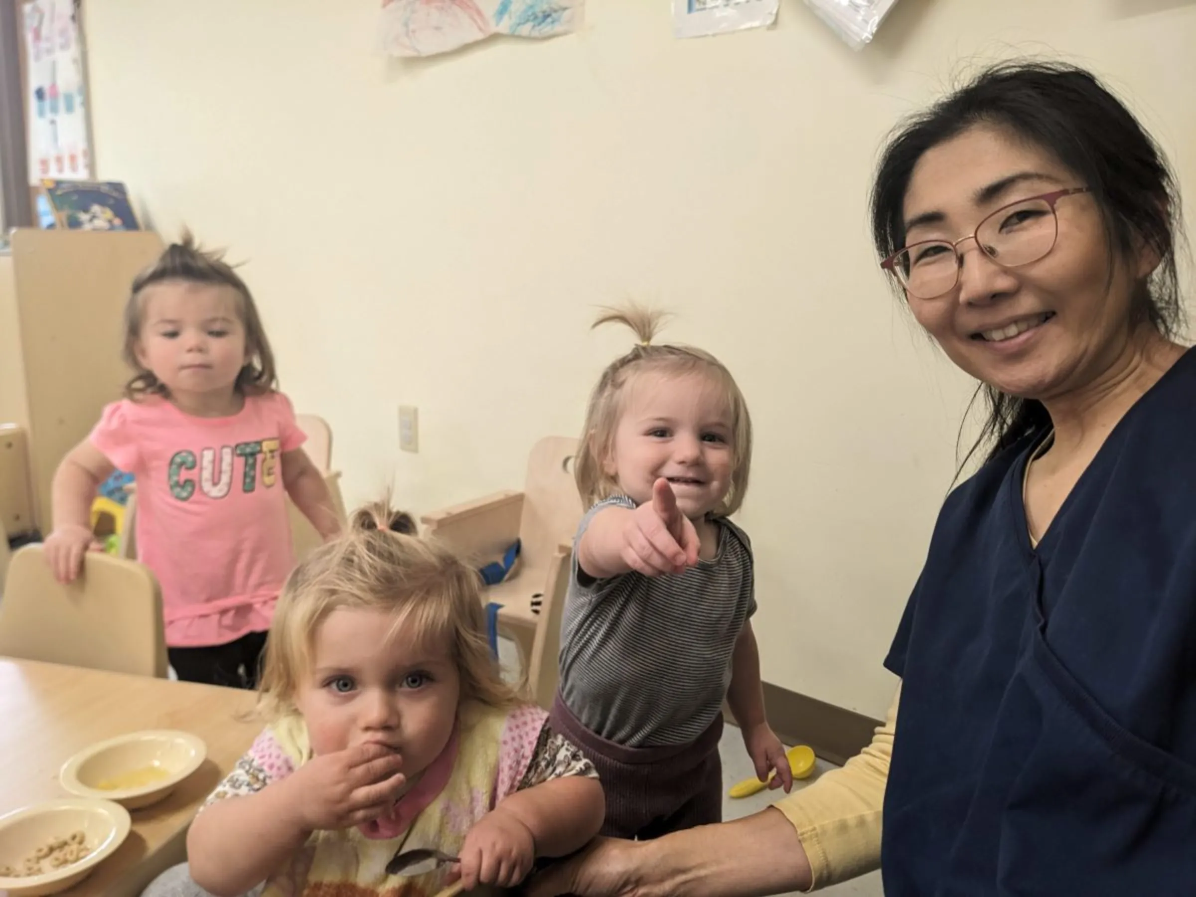 Children at the new Appletree child development center in Rensselaer, Indiana, on September 18. Appleseed Childhood Education/Handout via Thomson Reuters Foundation