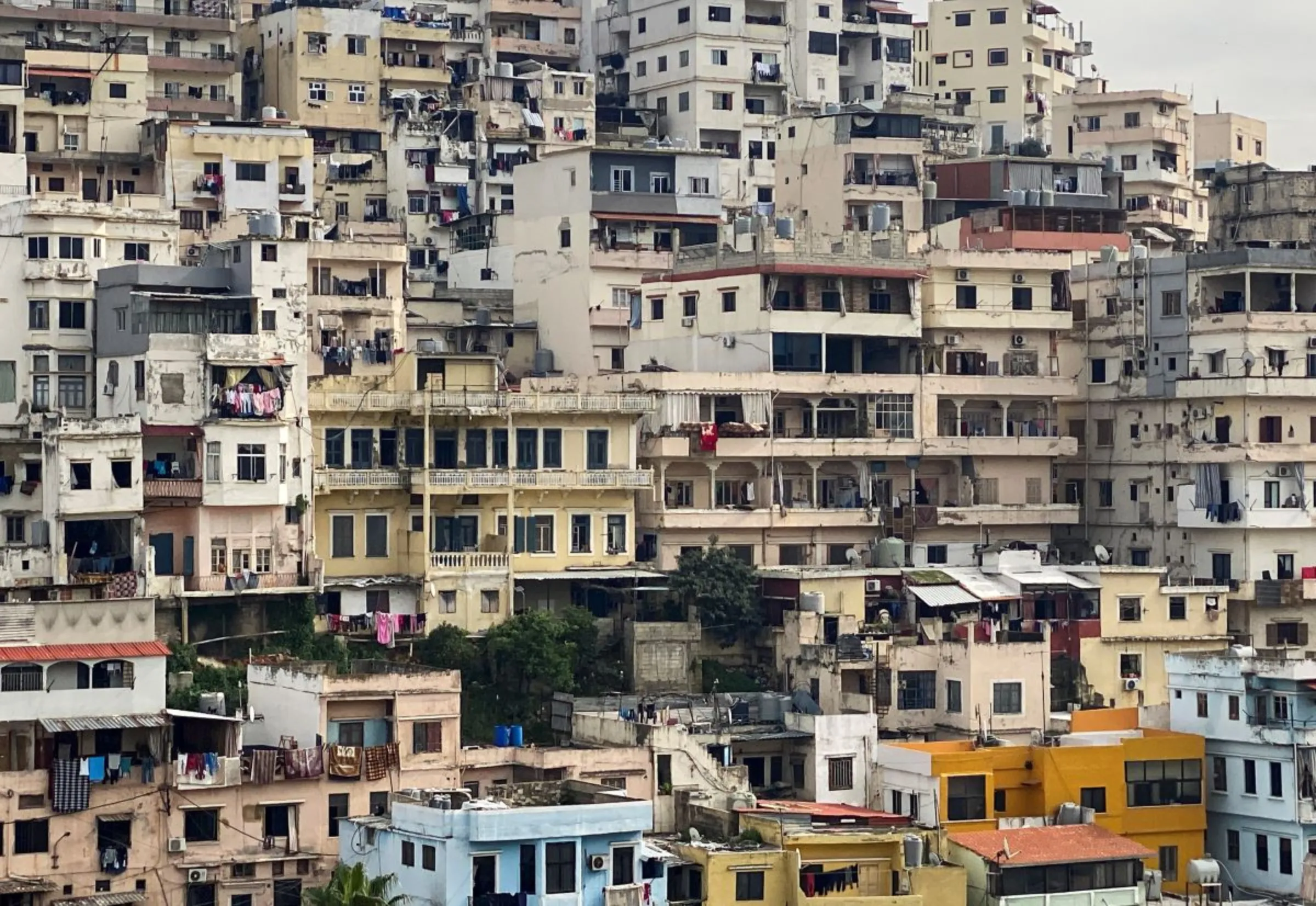 A view shows residential buildings in Tripoli, Lebanon Feb. 13, 2024. REUTERS/Cynthia Karam