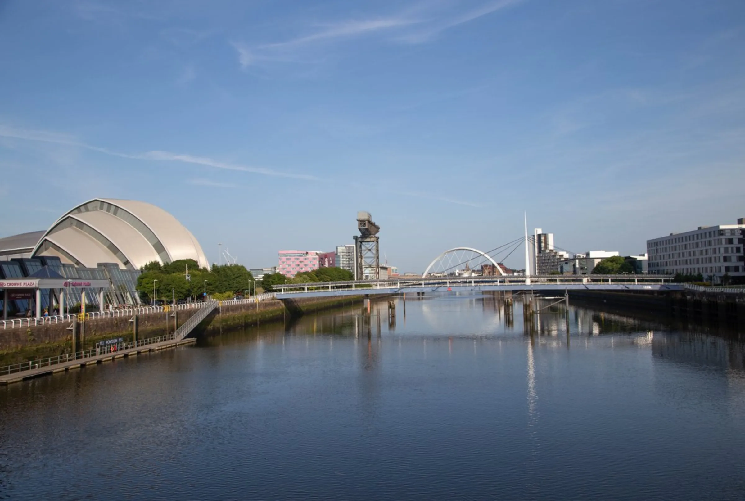 The SEC Armadillo conference centre, which will host the COP26 climate conference this year, sits on the banks of the River Clyde in Glasgow, United Kingdom, July 22, 2021