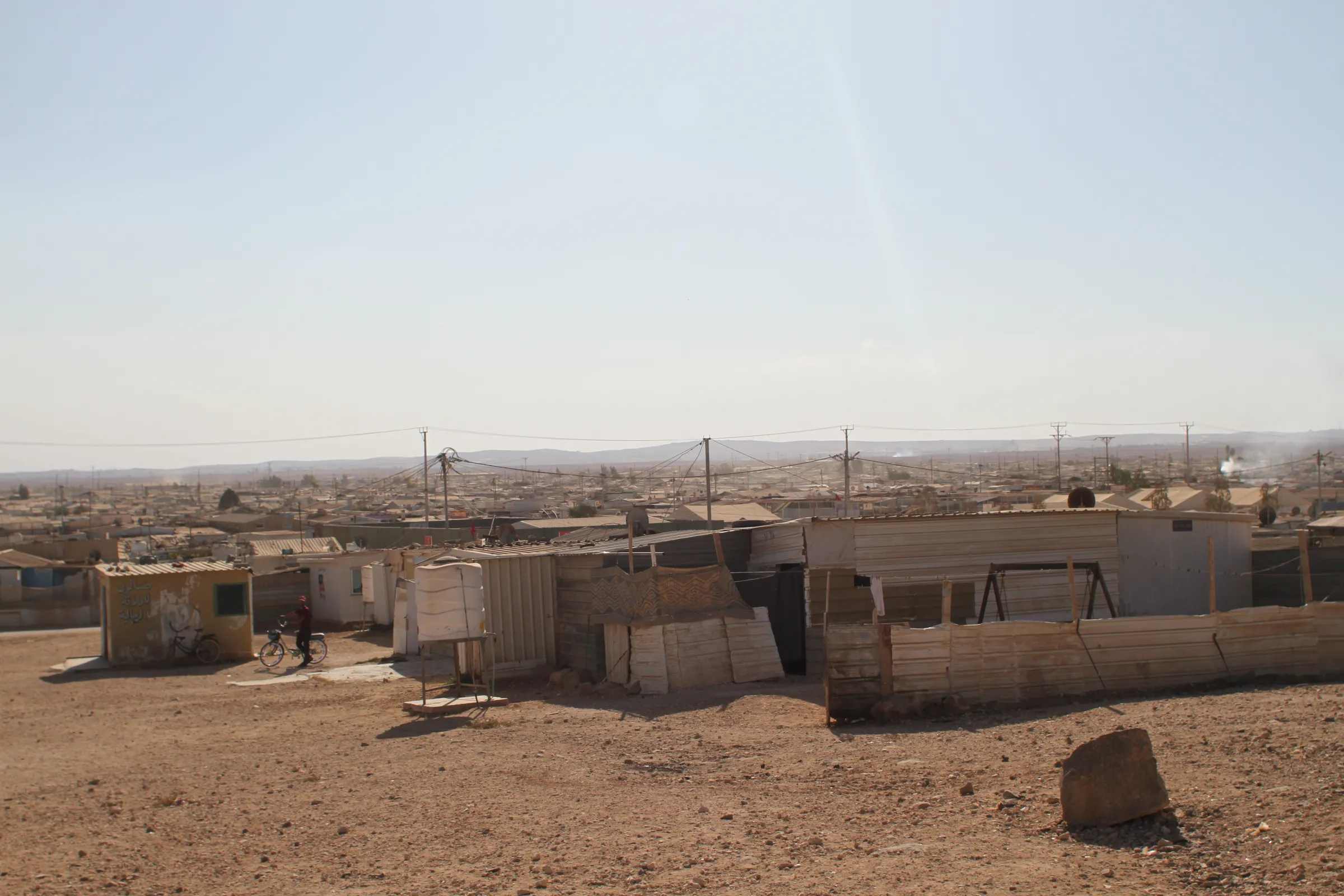 A general view of the Zaatari refugee camp near the border city of Mafraq, Jordan, 18 October 2022