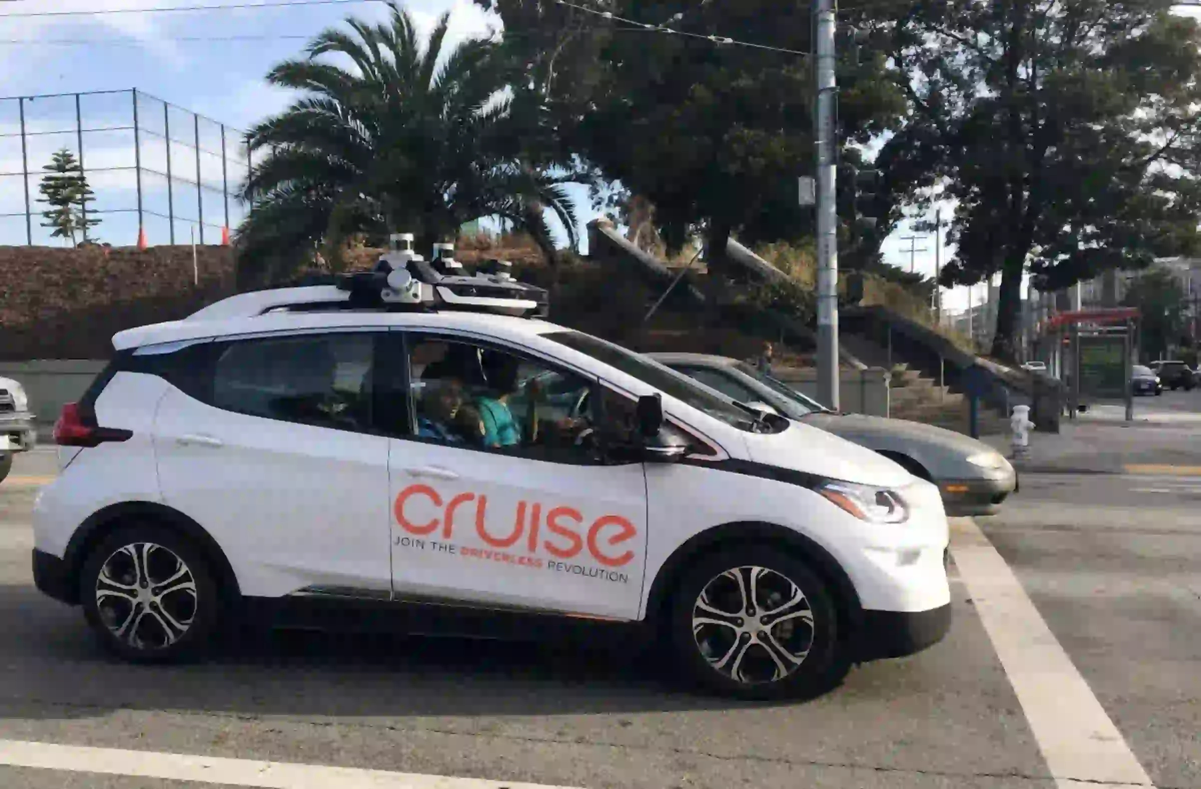 A Cruise self-driving car, which is owned by General Motors Corp, is seen outside the company’s headquarters in San Francisco where it does most of its testing, in California, U.S., September 26, 2018. REUTERS/Heather Somerville