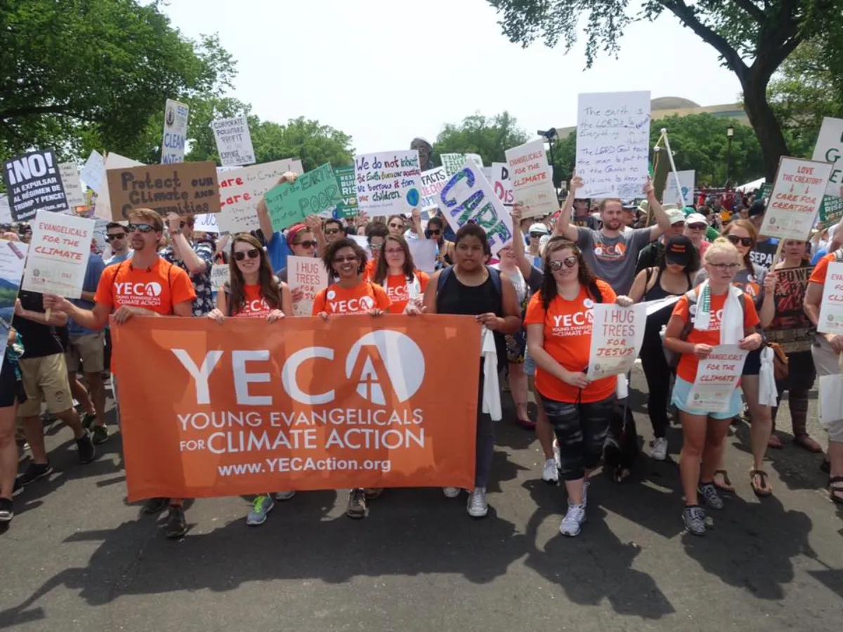 Members of Young Evangelicals for Climate Action at the People's Climate March