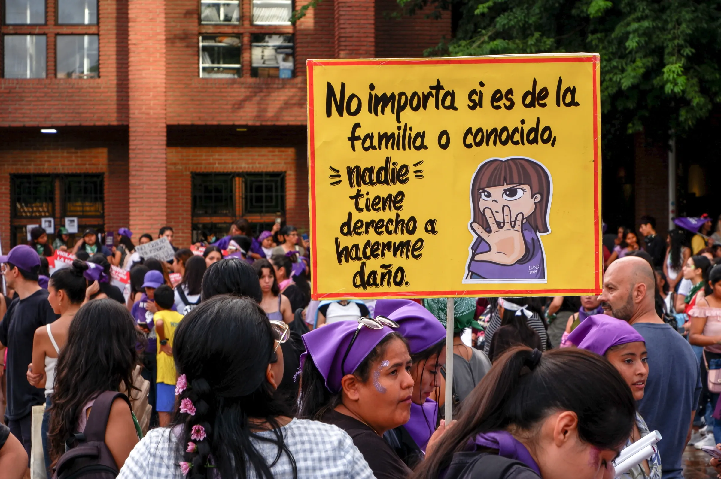 International Women Day march against gender violence in Santa Cruz de la Sierra, Bolivia. March 8, 2025. Thomson Reuters Foundation/Tanel Tilk