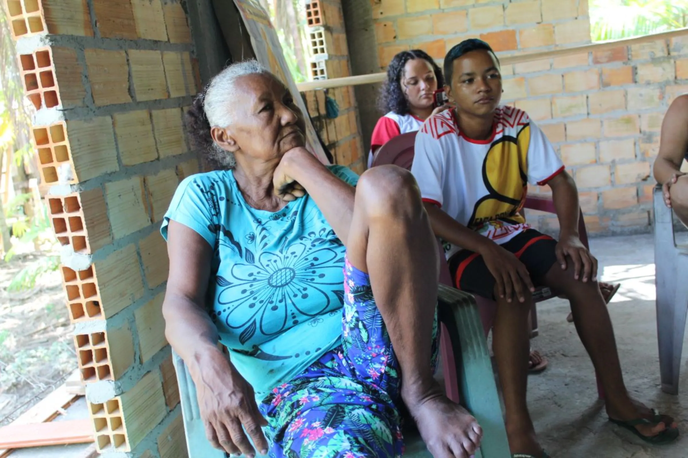 Paulina do Carmo Praxedes gives an interview expressing her opposition to a planned Cargill port on Xingu Island, Brazil, on August 11, 2023. Thomson Reuters Foundation /André Cabette Fábio