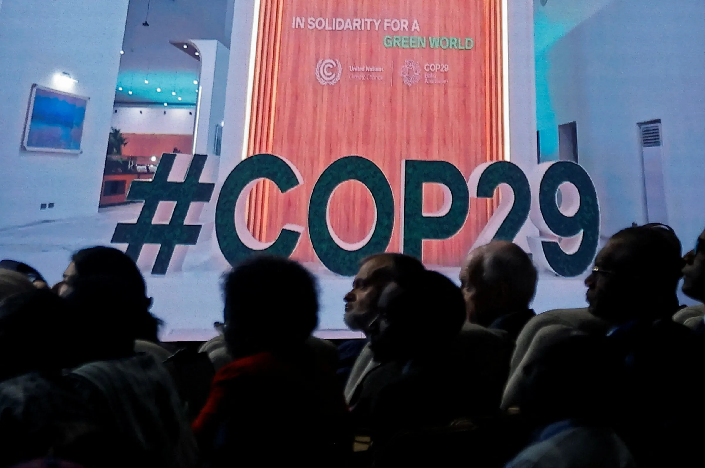People attend the United Nations climate change conference COP29 opening in Baku, Azerbaijan November 11, 2024. REUTERS/Maxim Shemetov