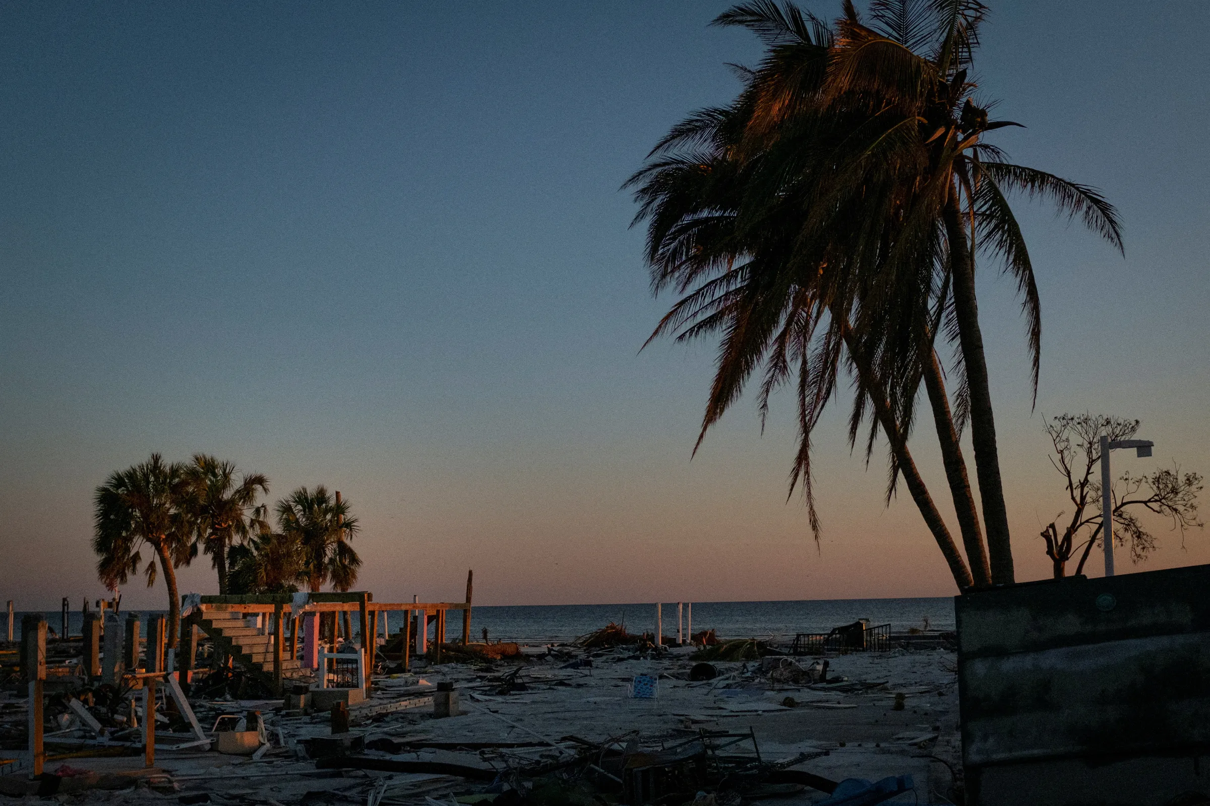 Remains of a destroyed house are seen after Hurricane Ian caused widespread destruction, in Fort Myers Beach, Florida, U.S., October 4, 2022