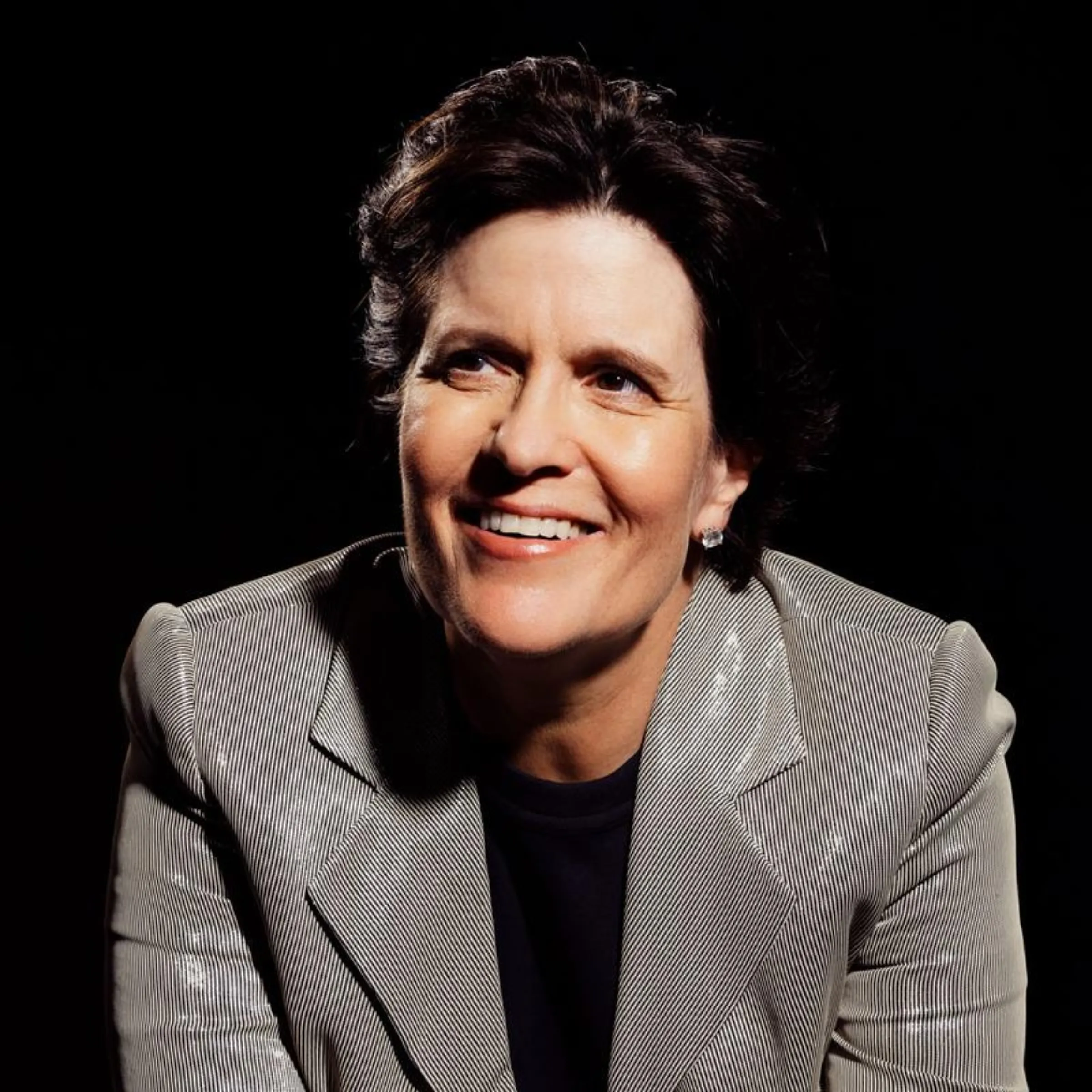 Kara Swisher poses for a portrait in this undated handout photo. Handout via Thomson Reuters Foundation