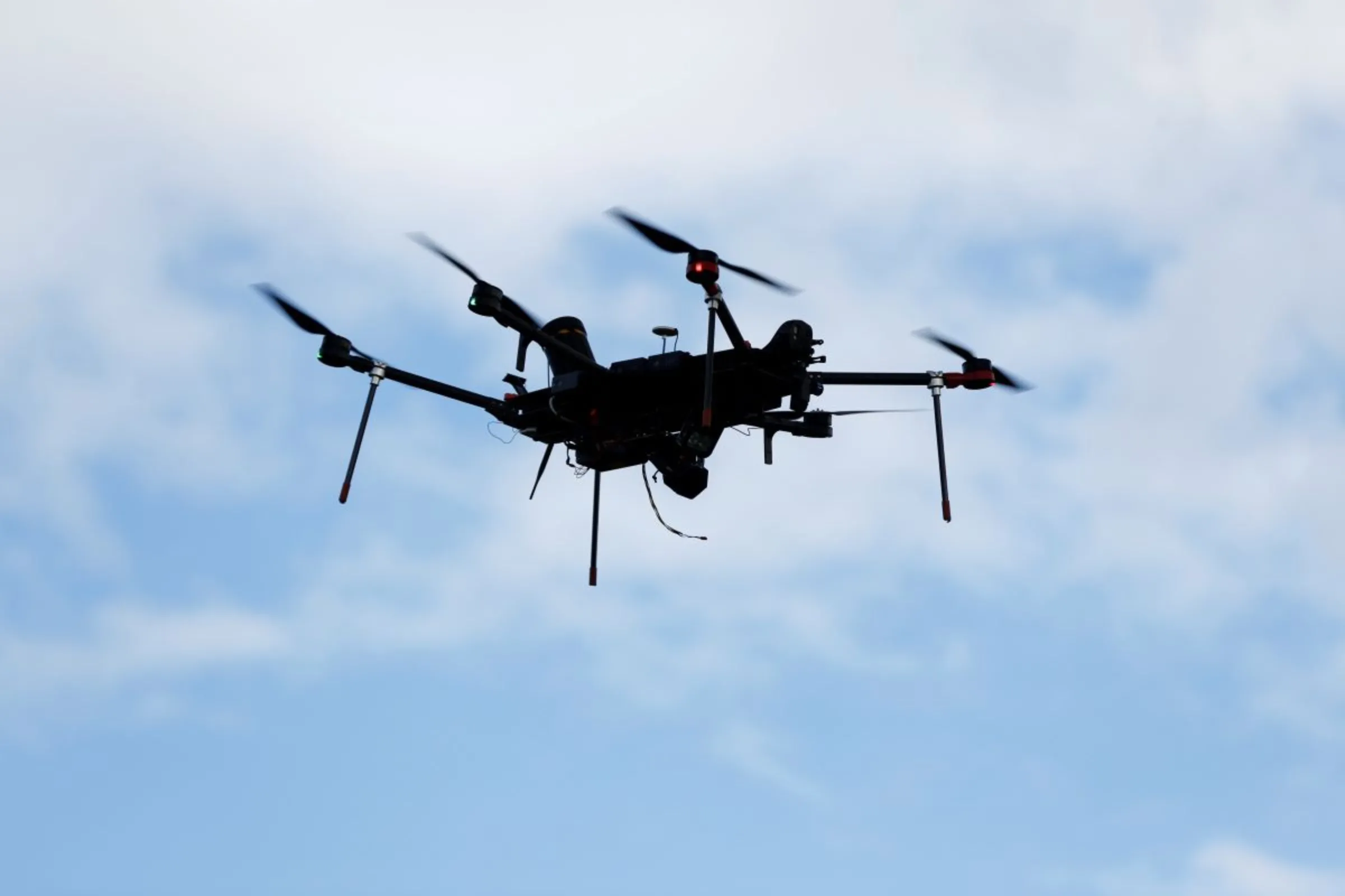 An Airspace Systems Interceptor autonomous aerial drone flies during a product demonstration in Castro Valley, California March 6, 2017. REUTERS/Stephen Lam