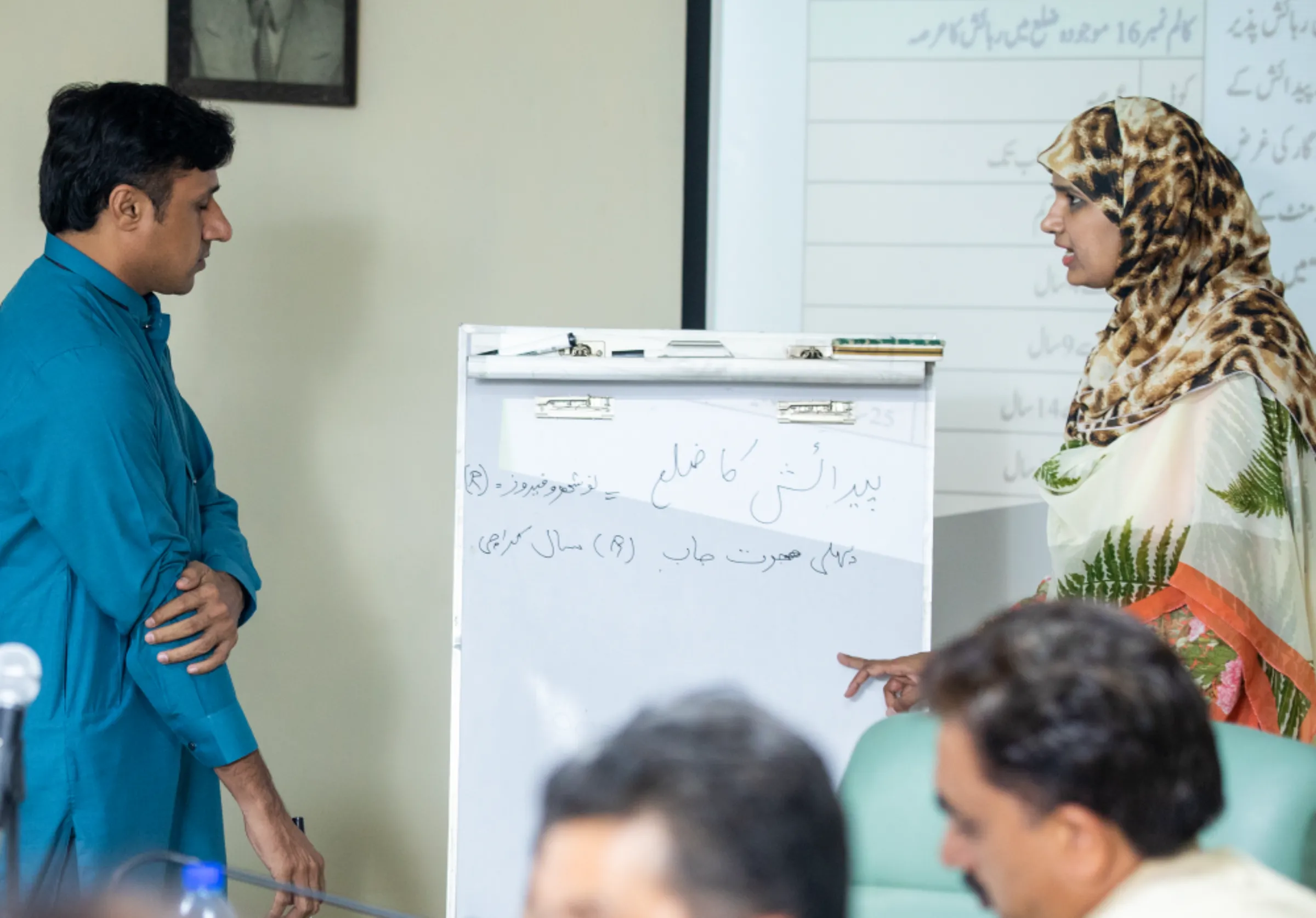 Training of enumerators at a workshop by the Pakistan Bureau of Statistics