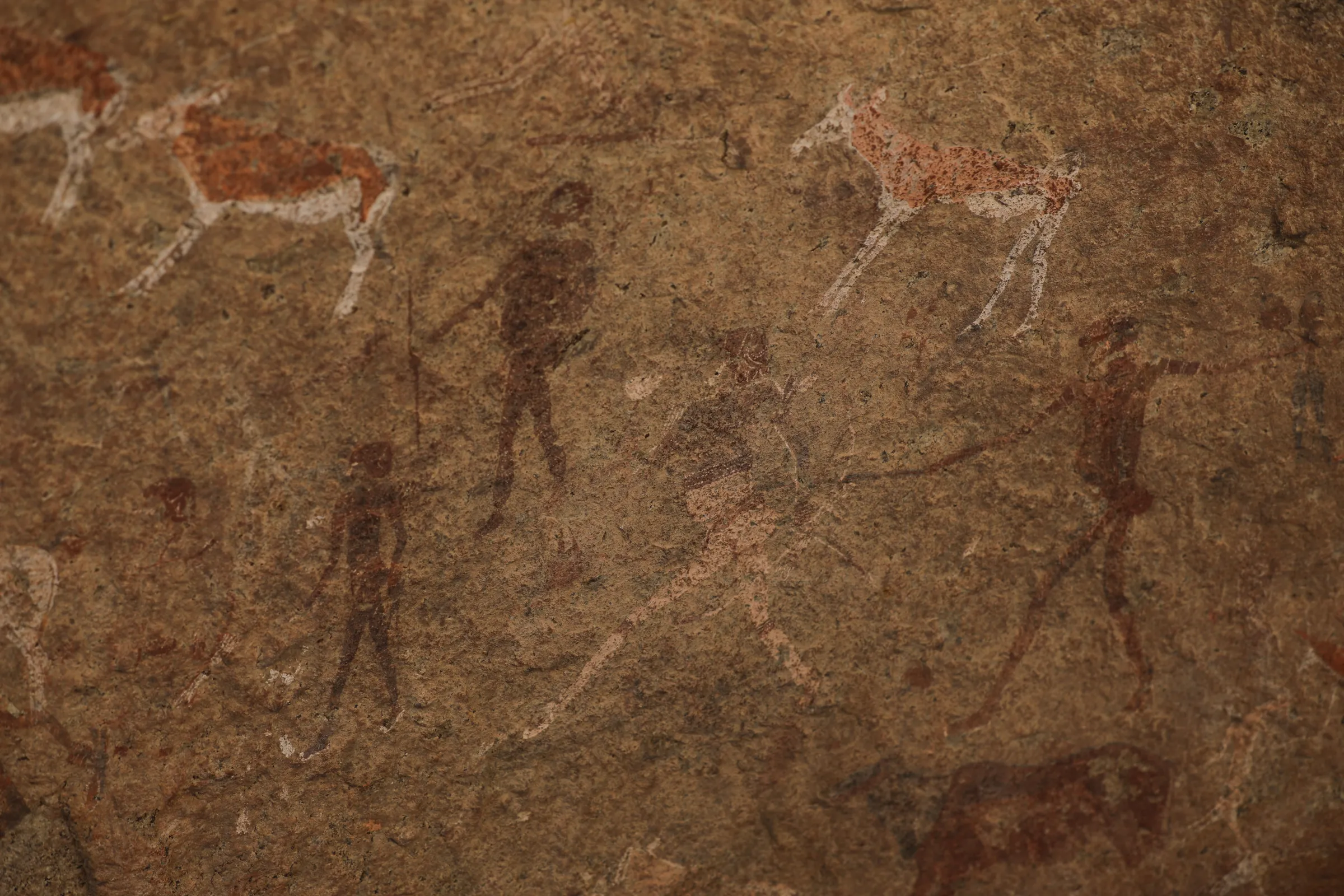 The famous “White Lady” rock art found in the Brandberg Mountain in western Namibia. Initially thought to be a female, the painting was later identified as a male shaman or spiritual leader, September 28, 2022