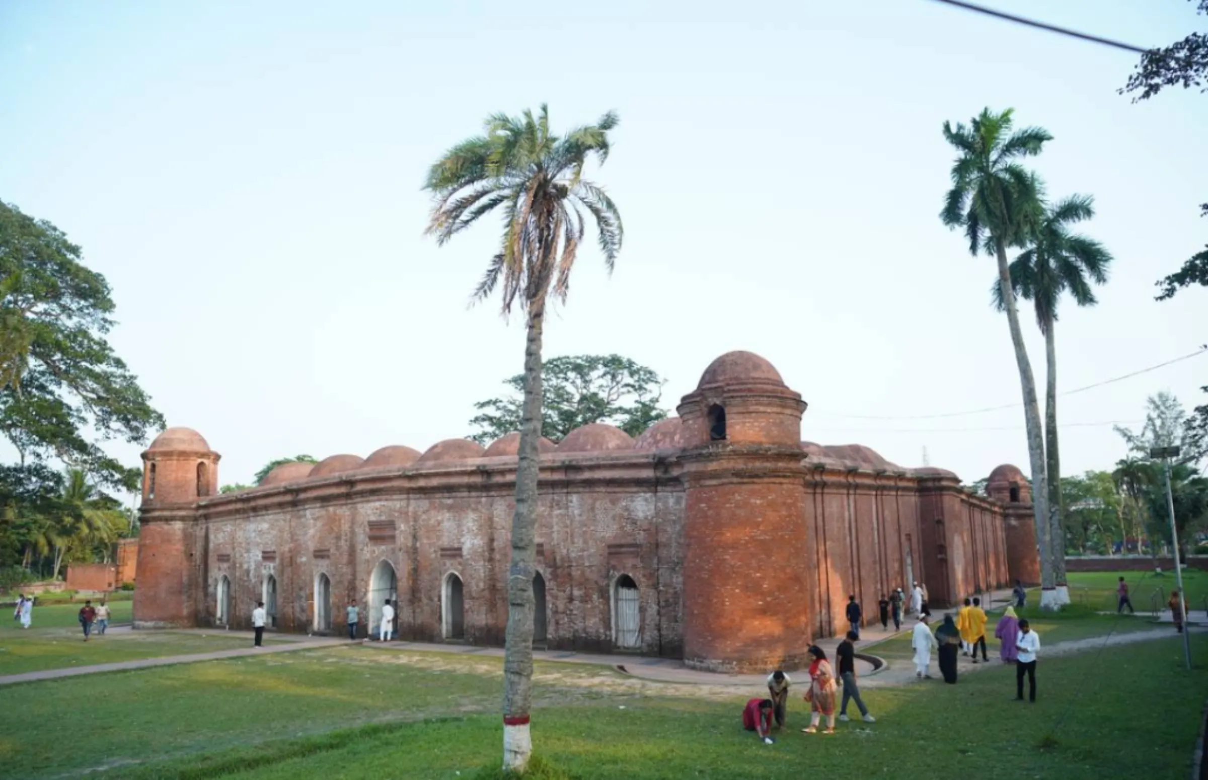 A view of the Sixty Dome Mosque, part of Mosque City, a UNESCO World Heritage Site in Bagherhat, in southern Bangladesh, May 4, 2022
