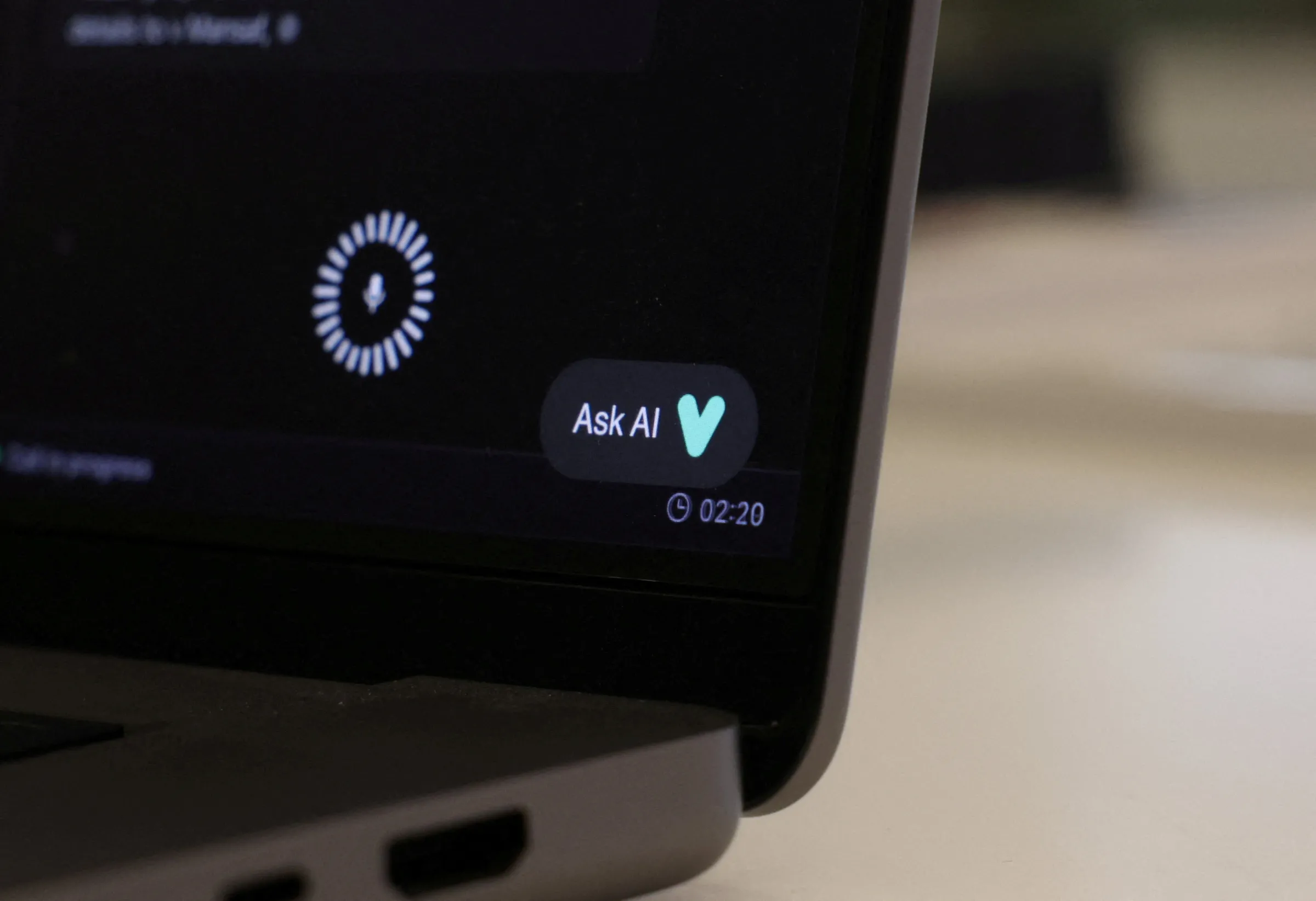 A laptop screen shows an interaction with an AI chatbot, in Bengaluru, India, August 19, 2025. REUTERS/Priyanshu Singh