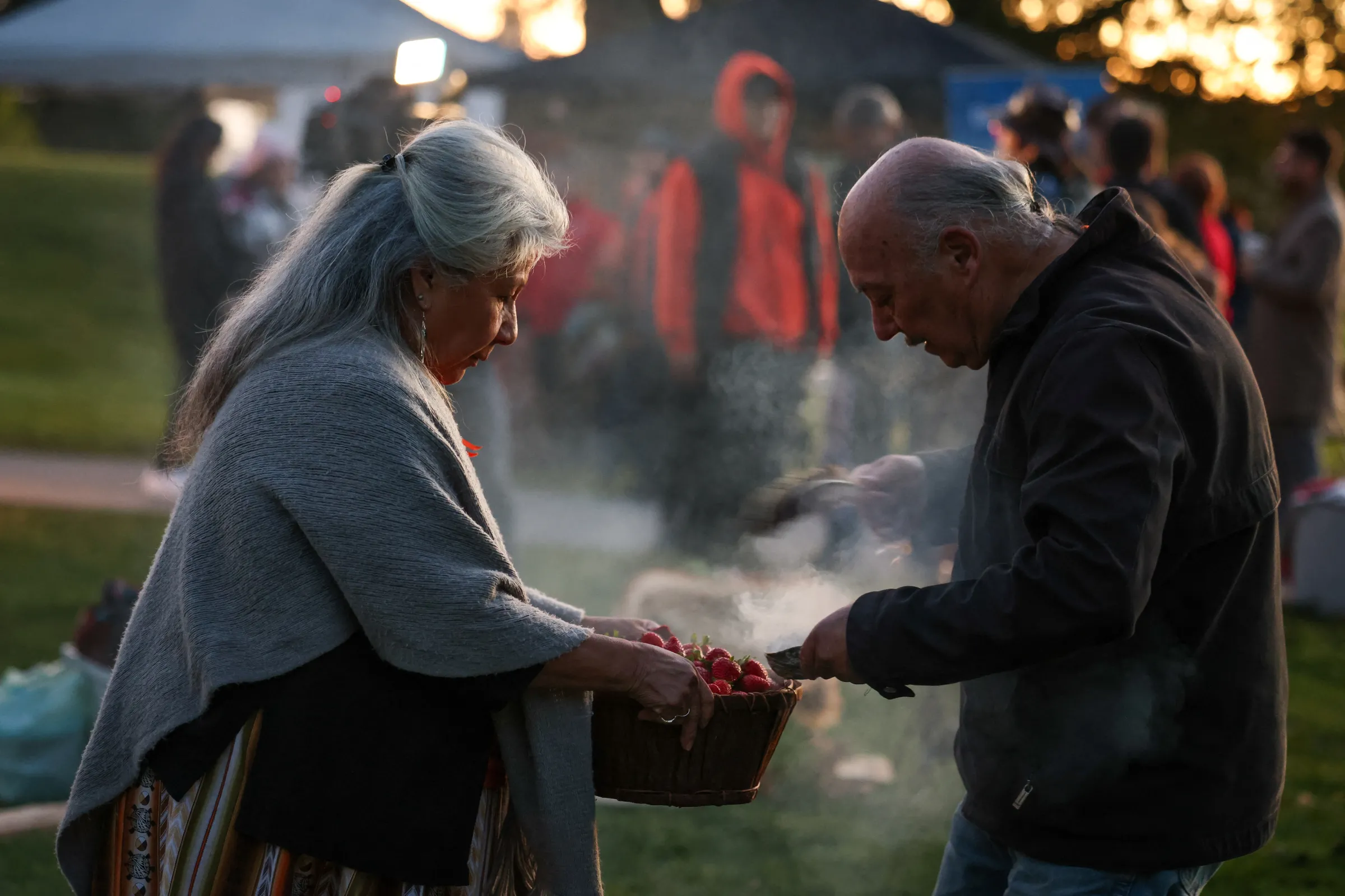 Canada marks National Day for Truth and Reconciliation, honouring the lost children and survivors of Indigenous residential schools, during a sunrise ceremony at Niagara Parks power station, Ontario, Canada, September 30, 2022. REUTERS/Lindsay DeDario