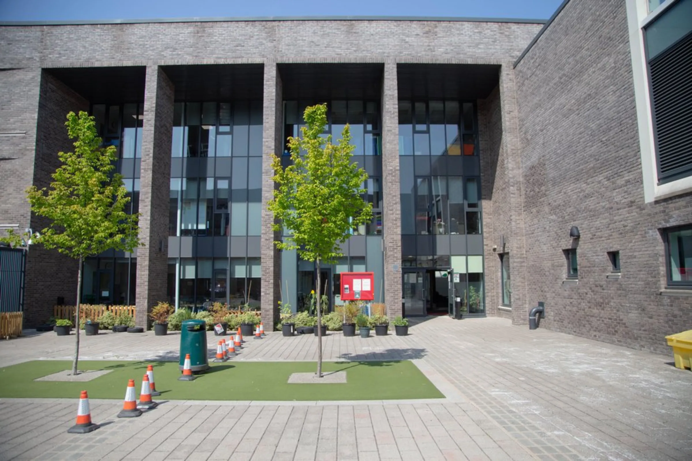 Glendale Primary School is now one of two schools powered with solar energy from panels installed by the Glasgow Community Energy cooperative, United Kingdom, July 21, 2021