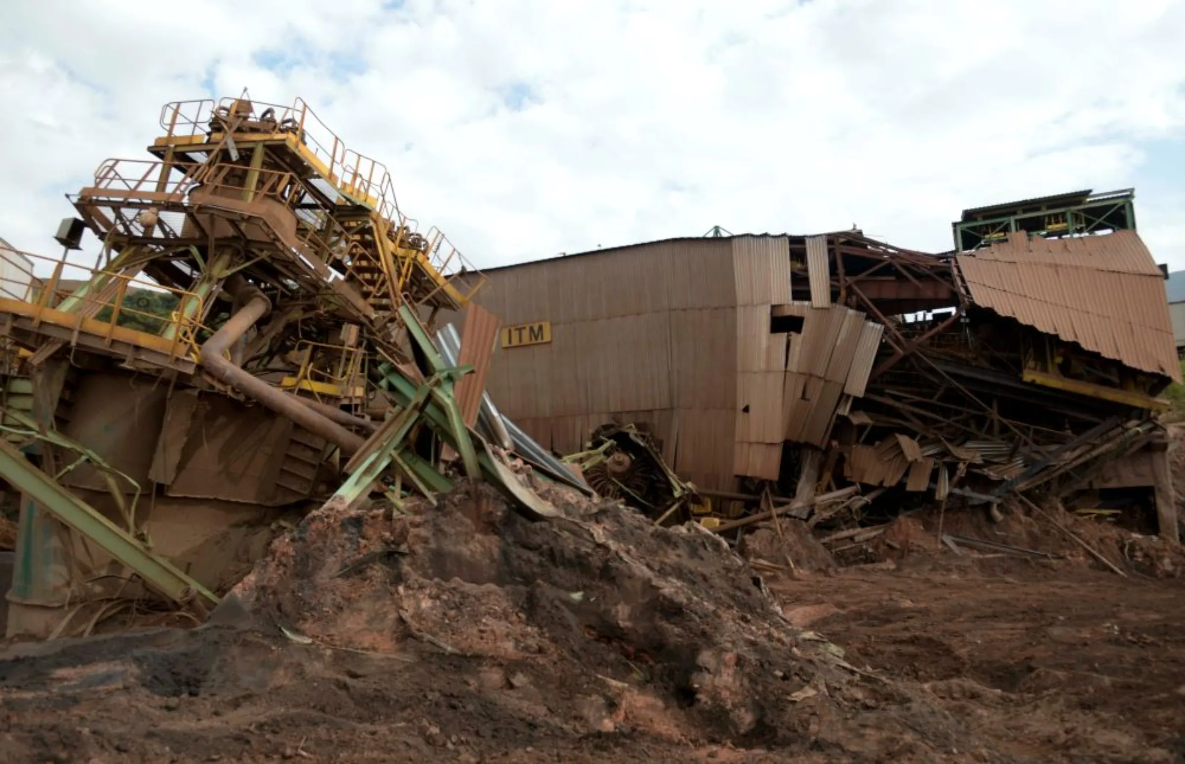 A view of a collapsed tailings dam owned by Brazilian mining company Vale SA, in Brumadinho, Brazil February 13, 2019. REUTERS/Washington Alves