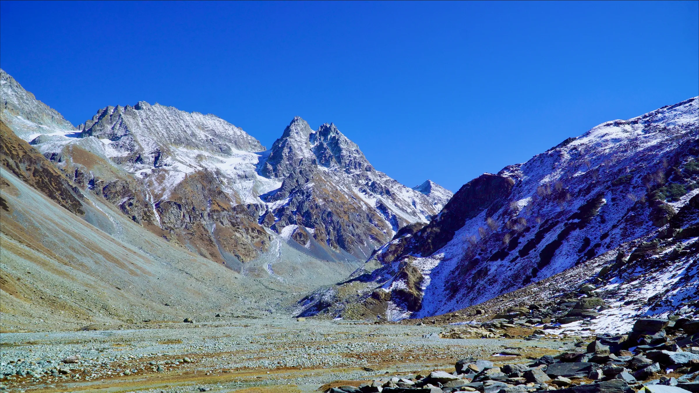 One part of the Kolahoi glacier, the biggest glacier in Indian Kashmir, October 17, 2022