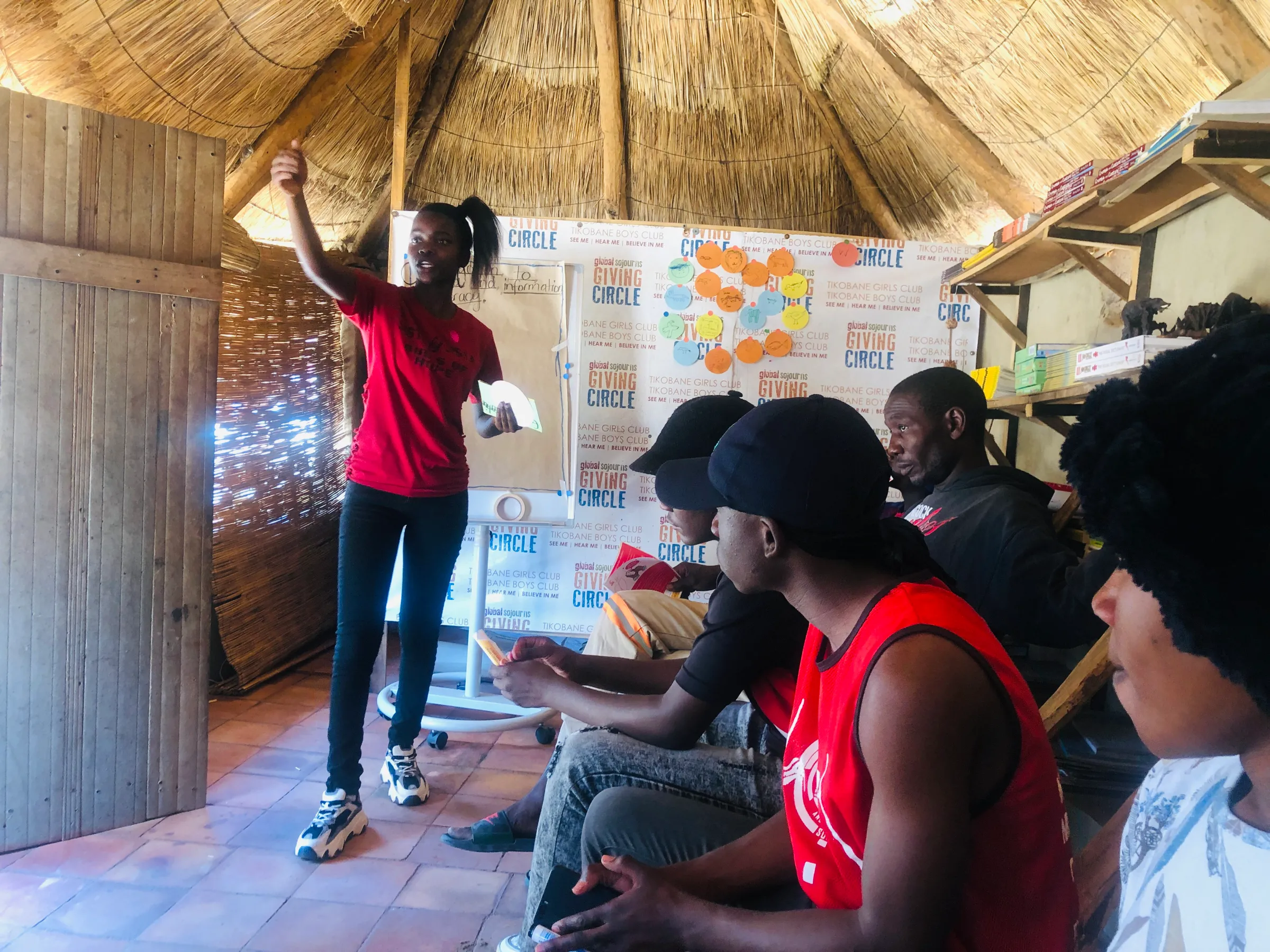 Beverly Mlauzi leads a training session on misinformation in Bulawayo, Zimbabwe. August 29, 2022