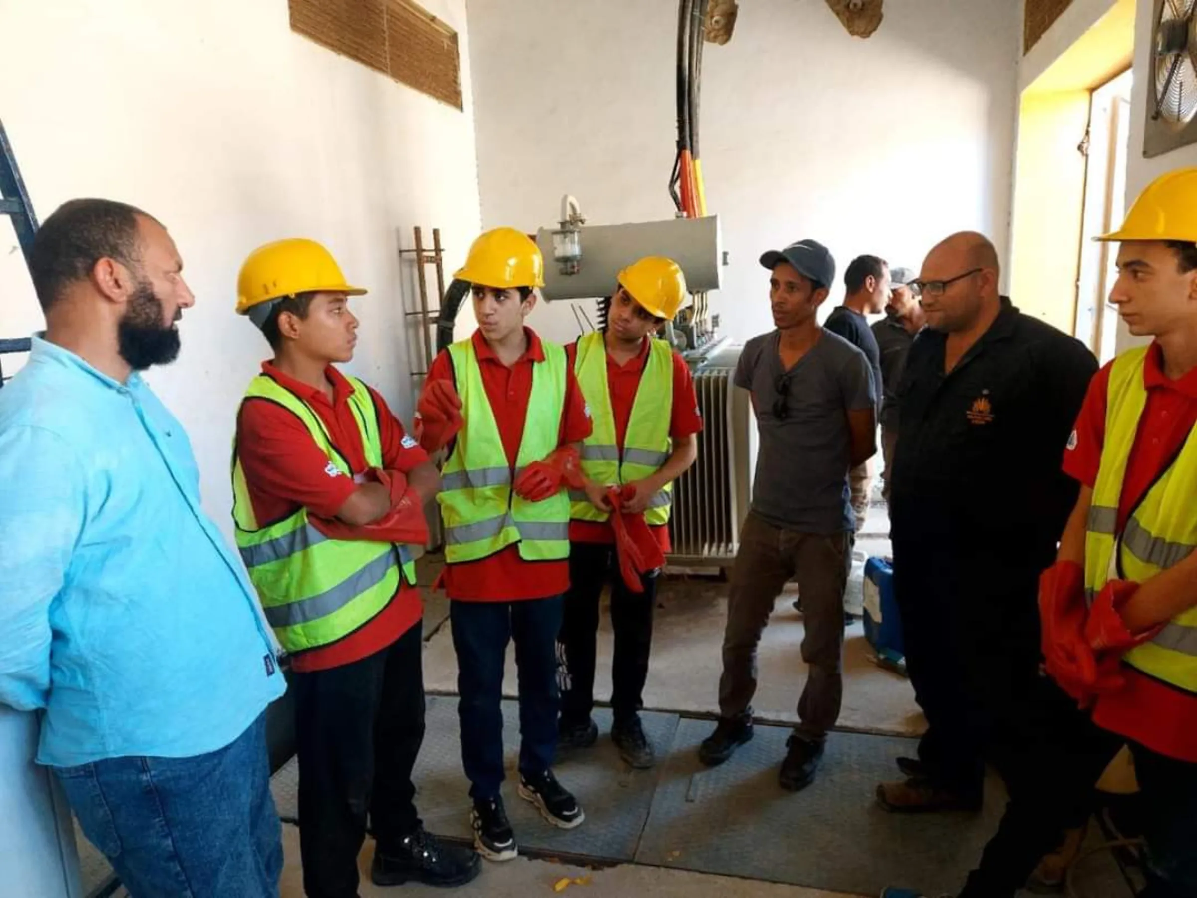 Students receiving vocational training at  Mountain View School, New Obour City, Qalyubia. Ministry of Education and Technical Education/Handout via Thomson Reuters Foundation