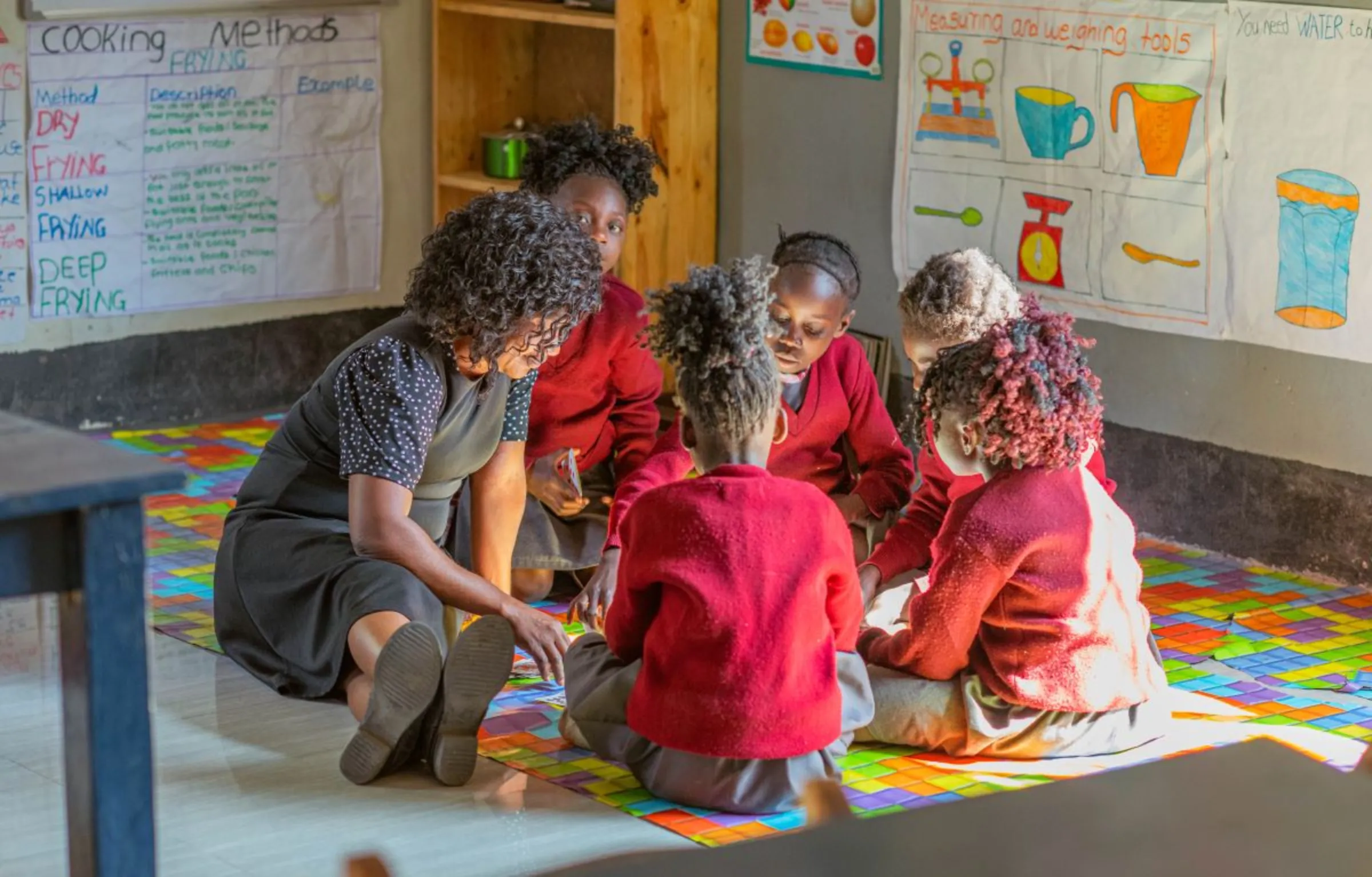 Popular Zambian tiktoker Dora Moono Nyambe with students at her school in Mapapa, Zambia in this undated photograph. Joseph Schmitt/Thomson Reuters Foundation