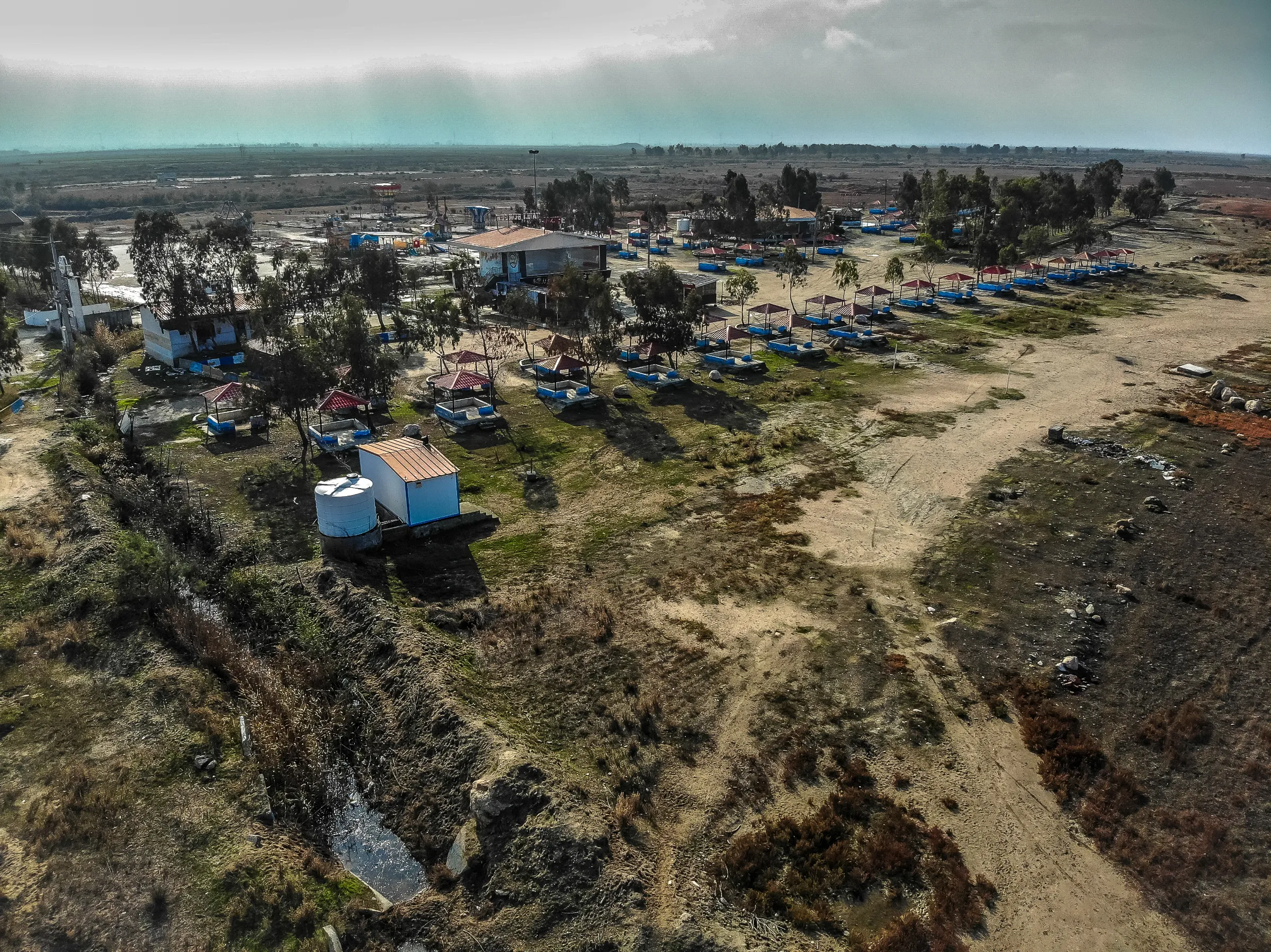 Aerial view of the southern coast of the Caspian Sea near Galugah city in Mazandaran province, Iran on Dec. 2, 2020. Hossein Beris/Middle East Images/Thomson Reuters Foundation