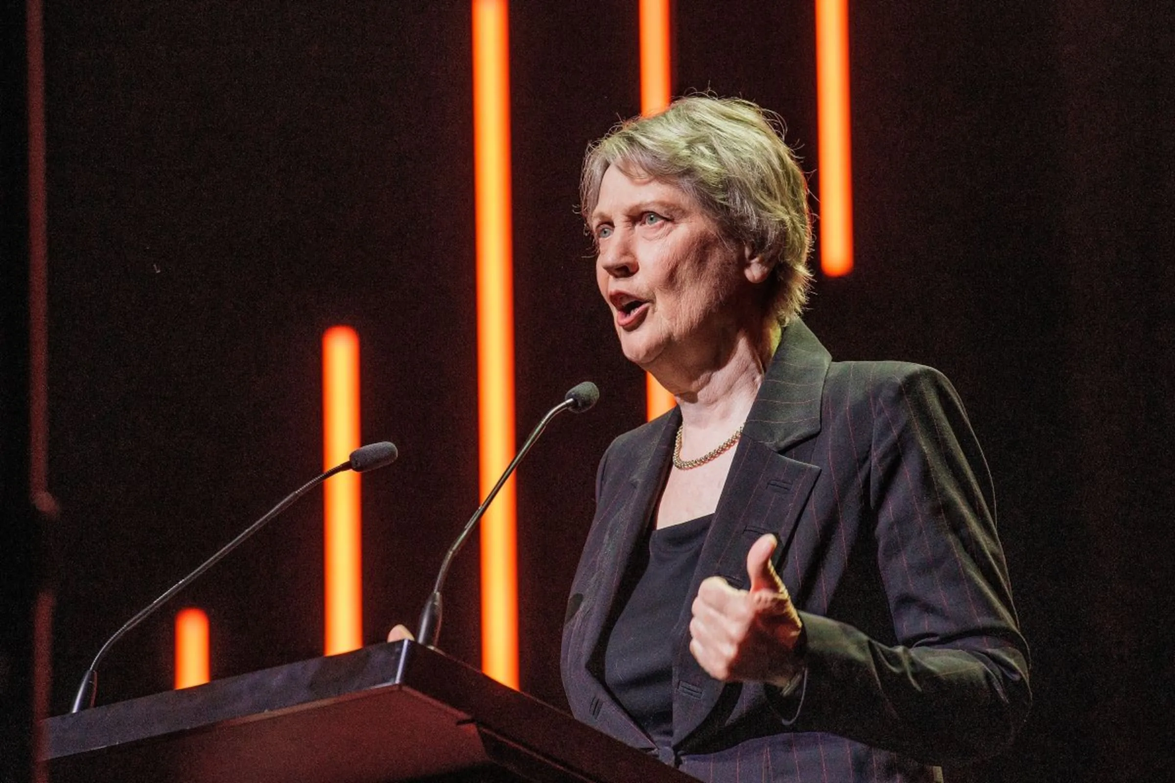 Former New Zealand prime minister Helen Clark in Auckland, New Zealand, September 2, 2023. REUTERS/David Rowland
