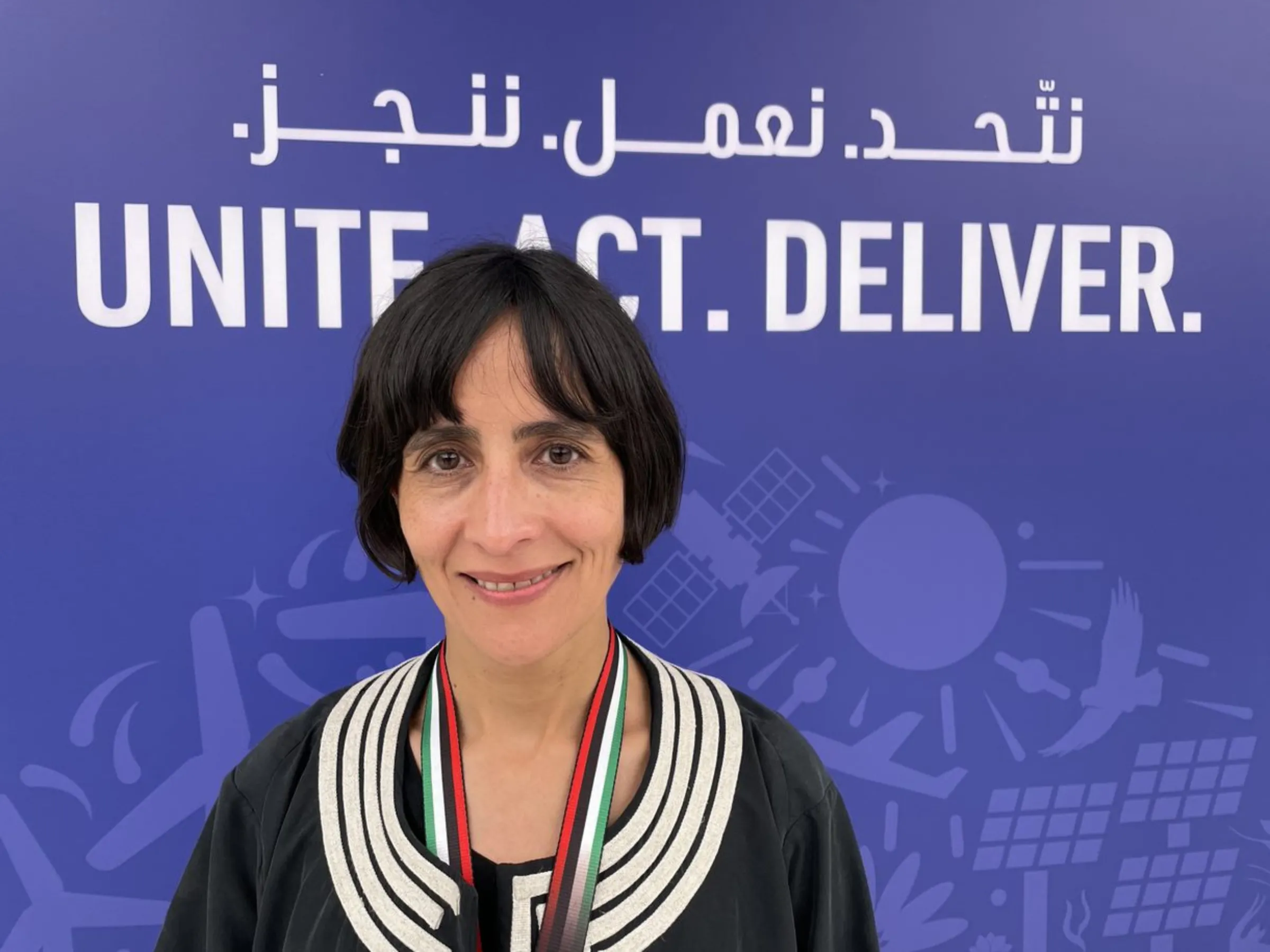 Susana Muhamad, environment minister of Colombia at the United Nations Climate Change Conference (COP28) in Dubai, United Arab Emirates, December 5, 2023. Thomson Reuters Foundation/Jack Graham