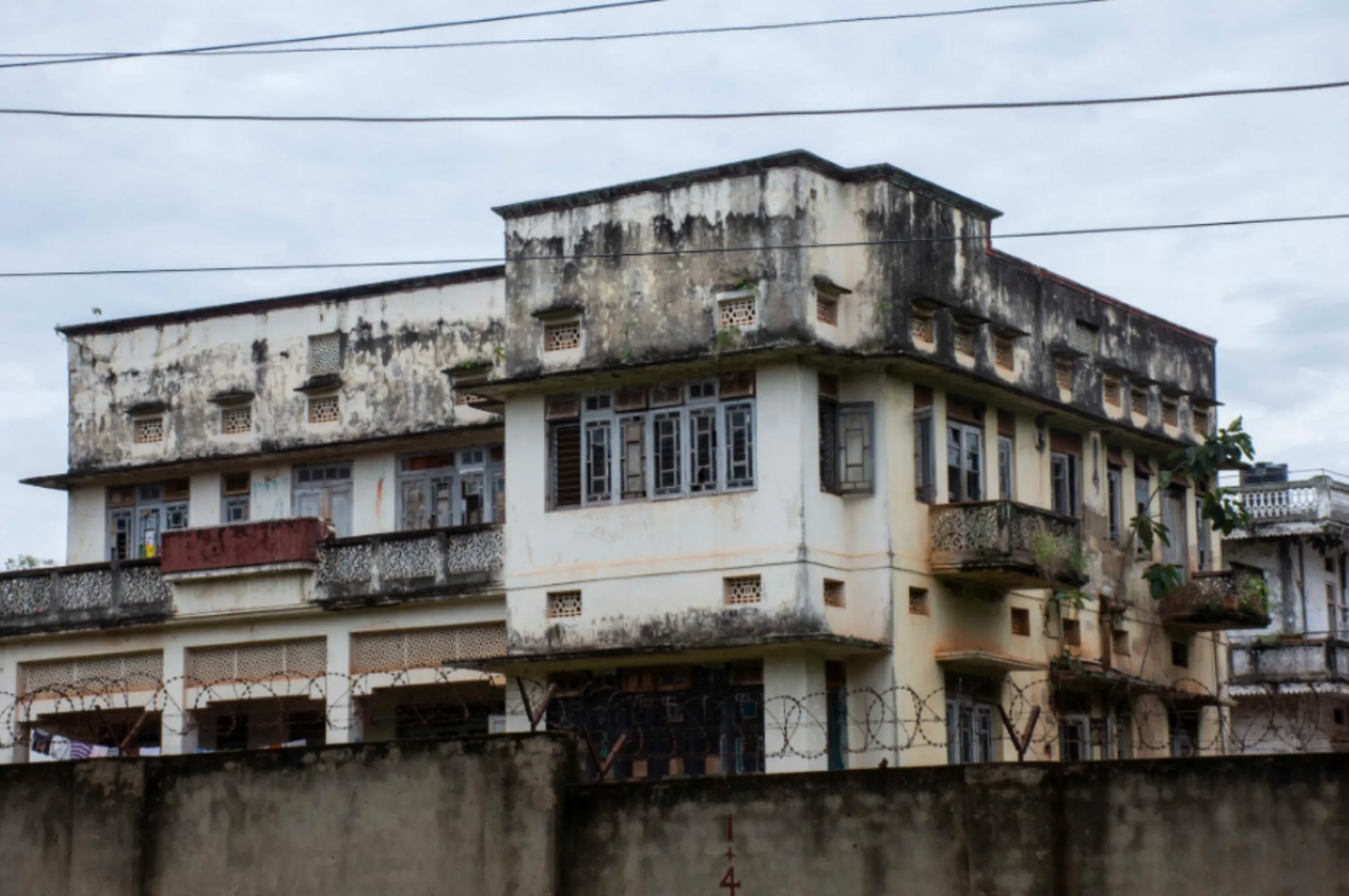 An old Indian building is pictured in Jinja District, Uganda, October 1, 2022