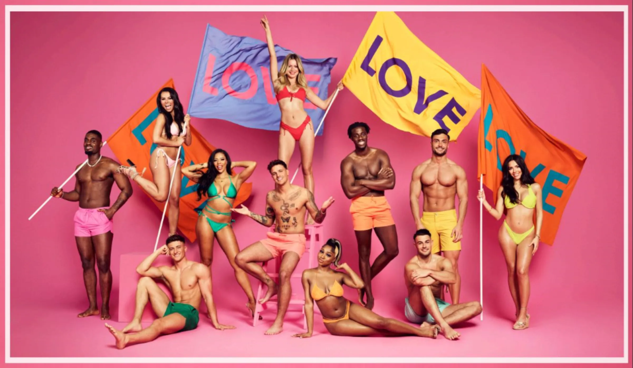 Love Island season 8 contestants pose for a promotional photo in an undated photograph. ITV/Handout via Thomson Reuters Foundation