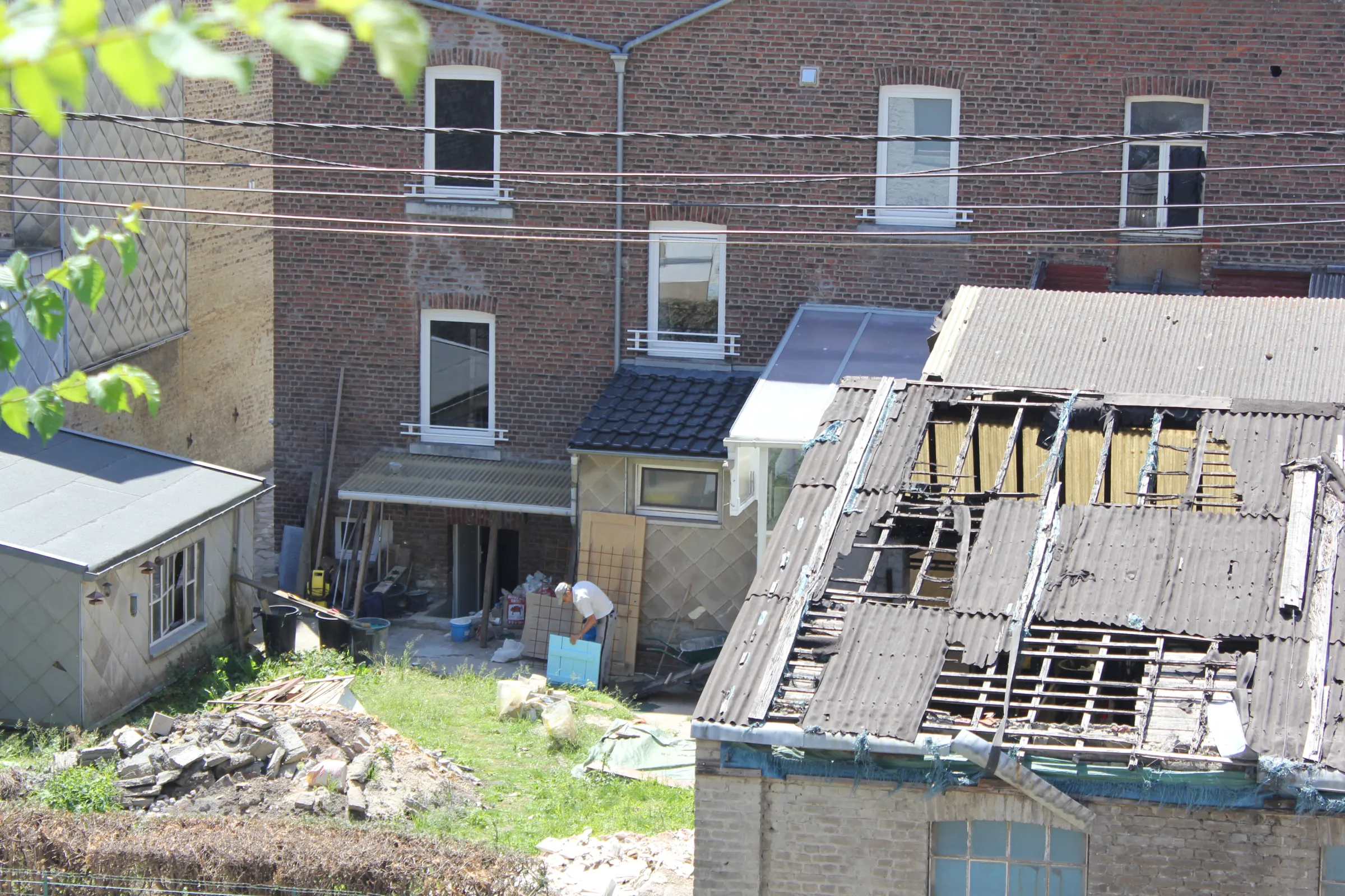 Residents rebuild flood-hit homes in Limbourg, Belgium June 15, 2022.