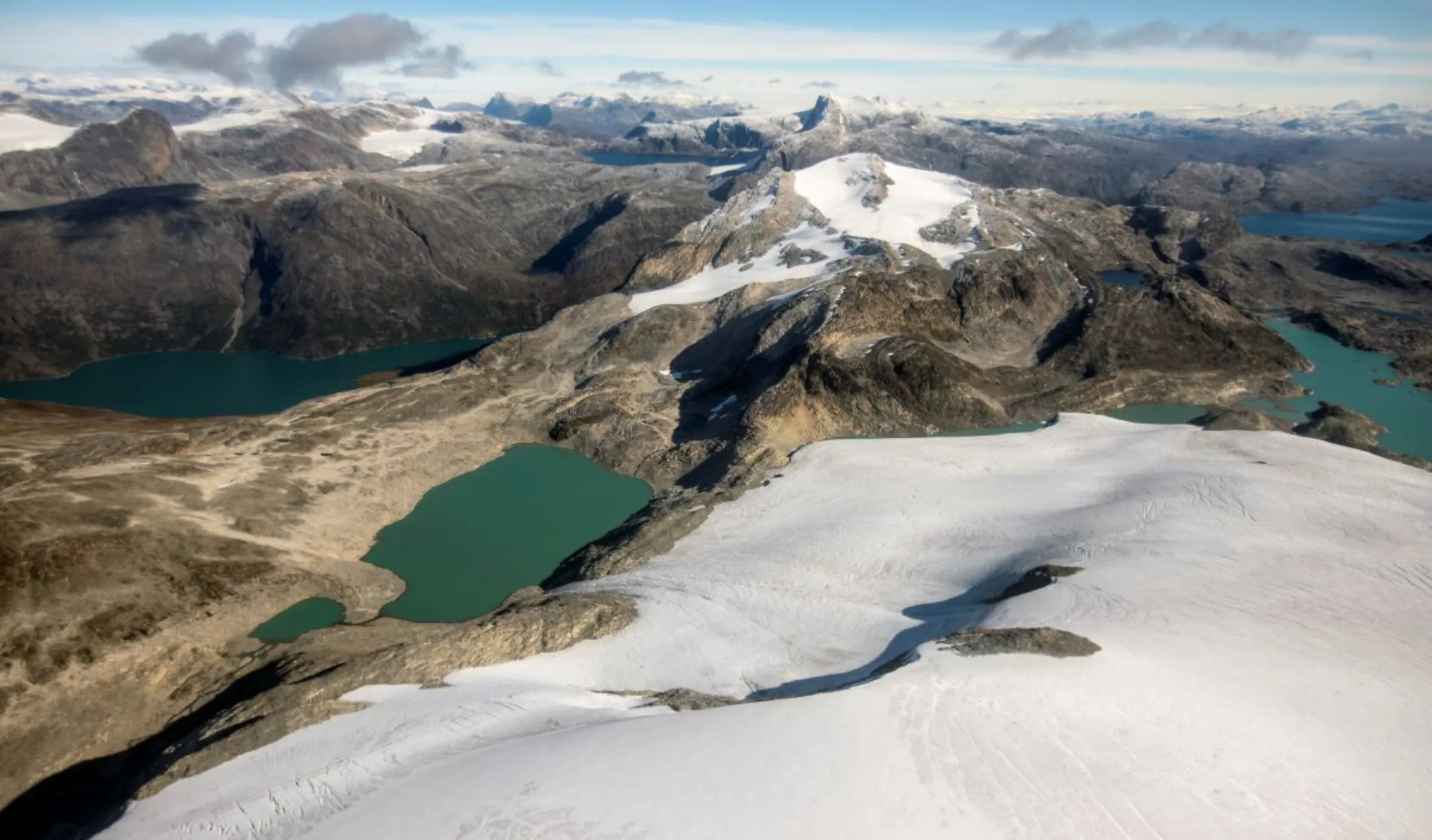 Melting ice is seen in the south of Nuuk, Greenland, September 13, 2021