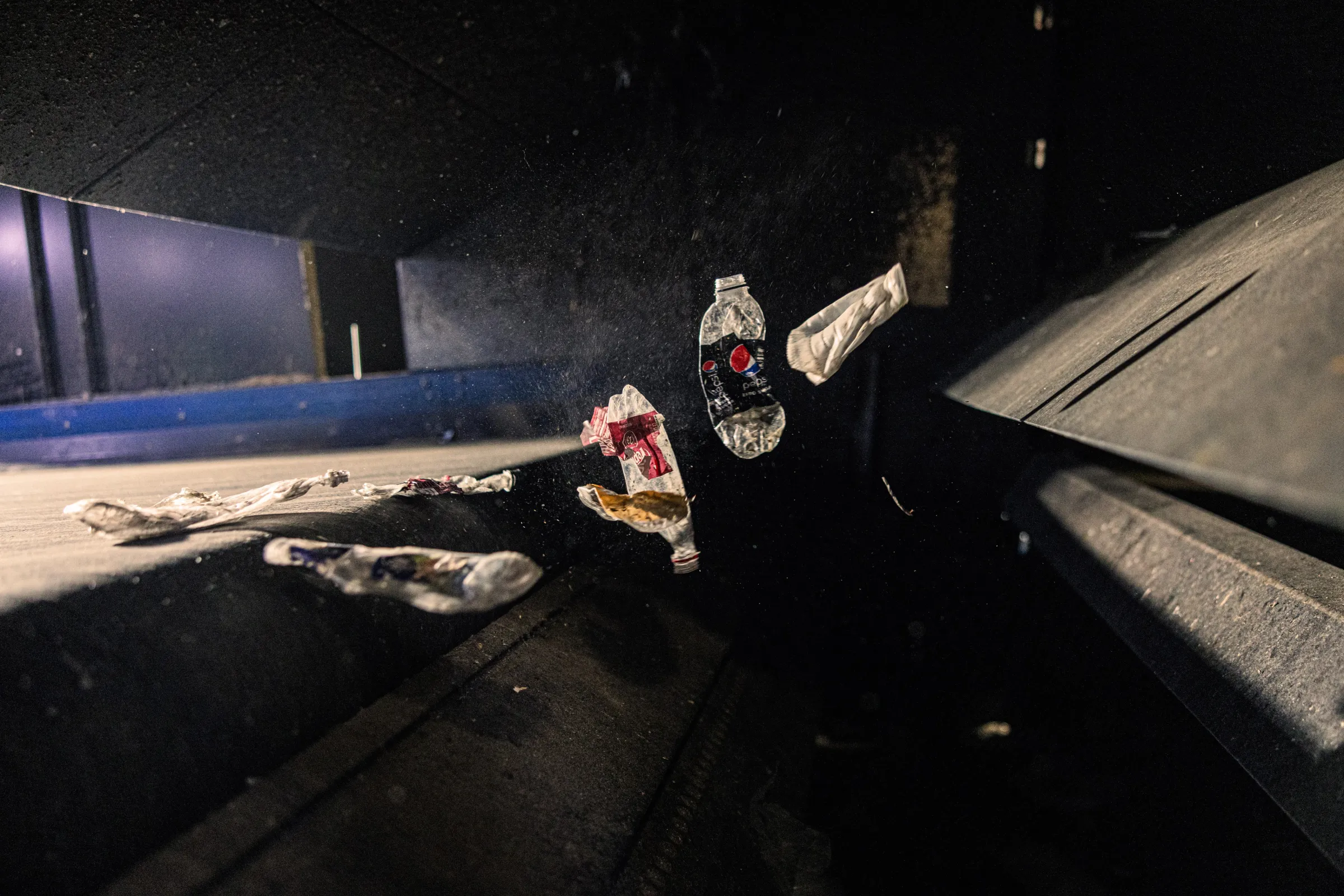 Recycling is sorted at an AMP facility in Cleveland, Ohio, in 2023. AMP/Handout via Thomson Reuters Foundation