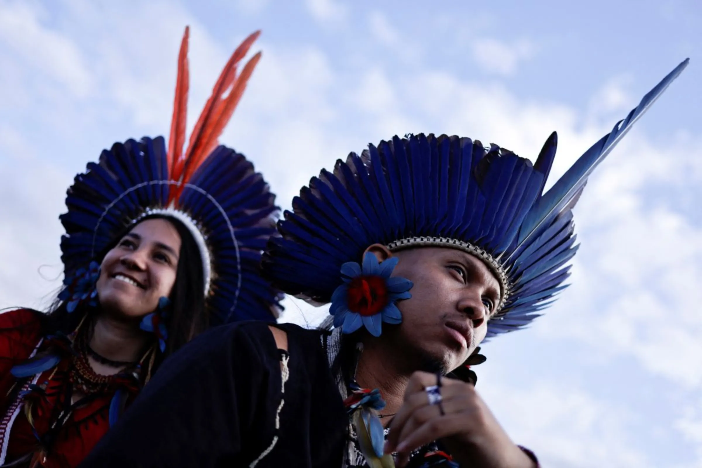 Indigenous people of different ethnic groups take part at the Terra Livre (Free Land) camp, a protest-camp to defend demarcation indigenous land and cultural rights, in Brasilia, Brazil April 24, 2023