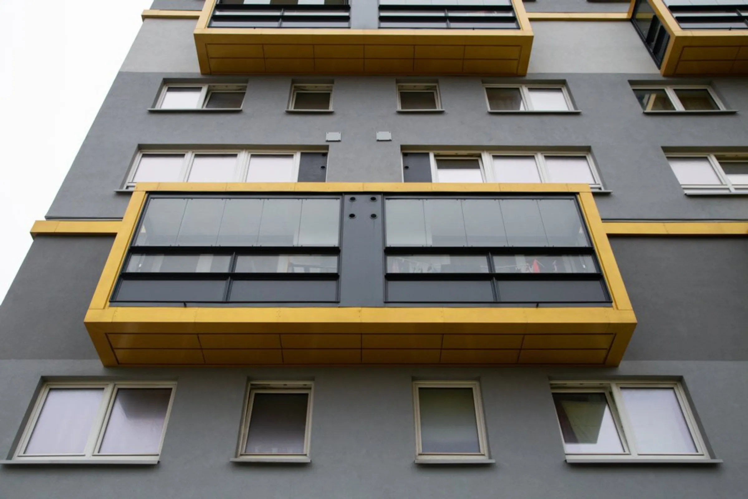 Energy efficient windows are seen on a refurbished housing block in Glasgow, United Kingdom, July 23, 2021