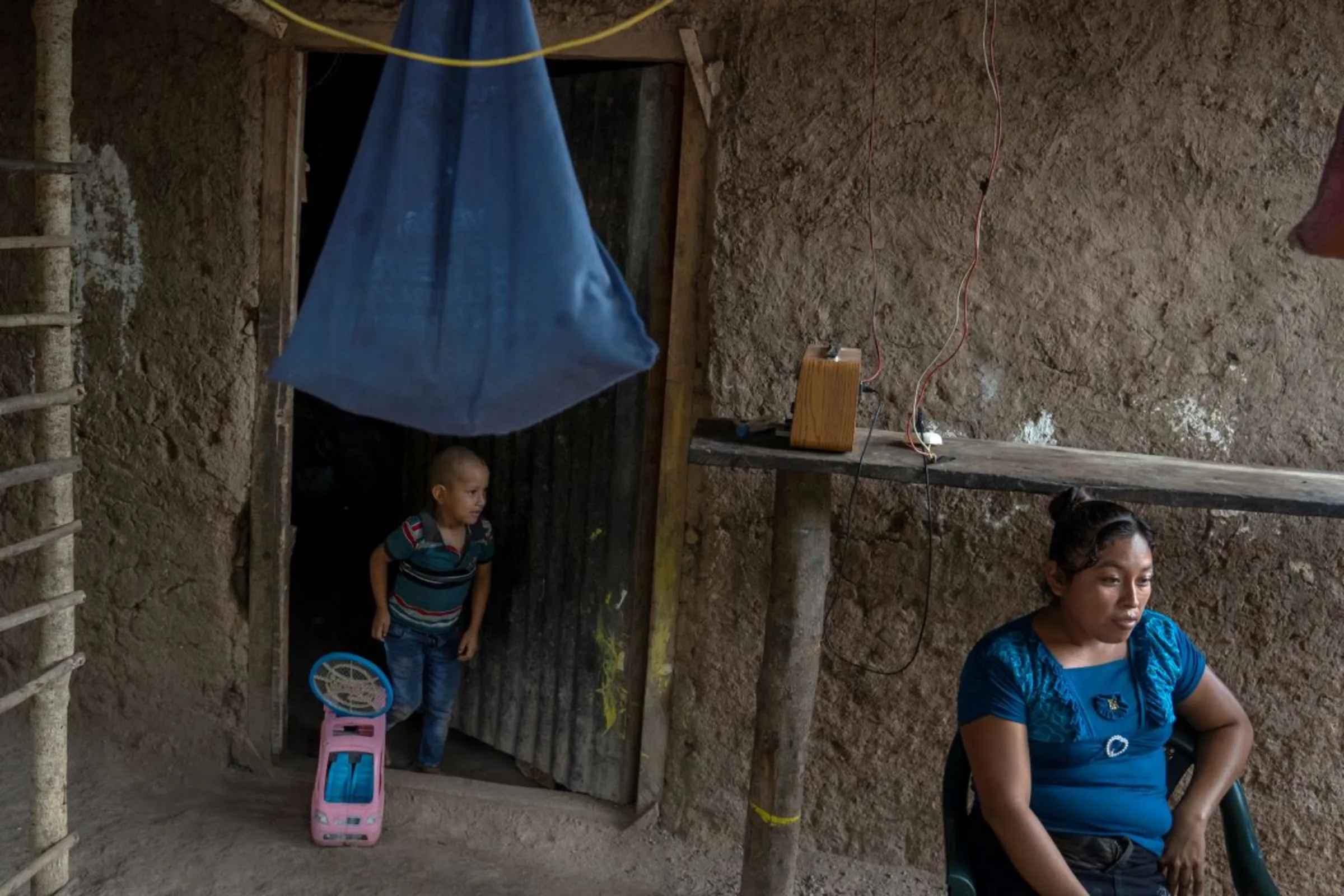 Subsistence famer Lea Ramirez at her home in a hamlet in the Camotán municipality in the province of Chiquimula, Guatemala, September 8, 2023. Thomson Reuters Foundation/Fabio Cuttica