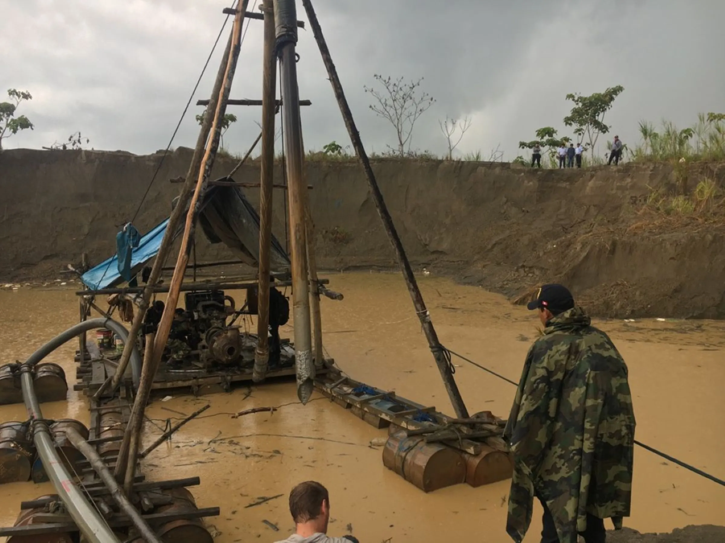 Peruvian military raid on illegal mining in Madre de Dios, Peru, November 2019. Thomson Reuters Foundation/Dan Collyns